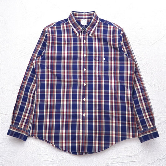 Brooks Brothers 346 ボタンダウンシャツ L マルチカラー 胸ポケット THE ORIGINAL POLO SHIRT