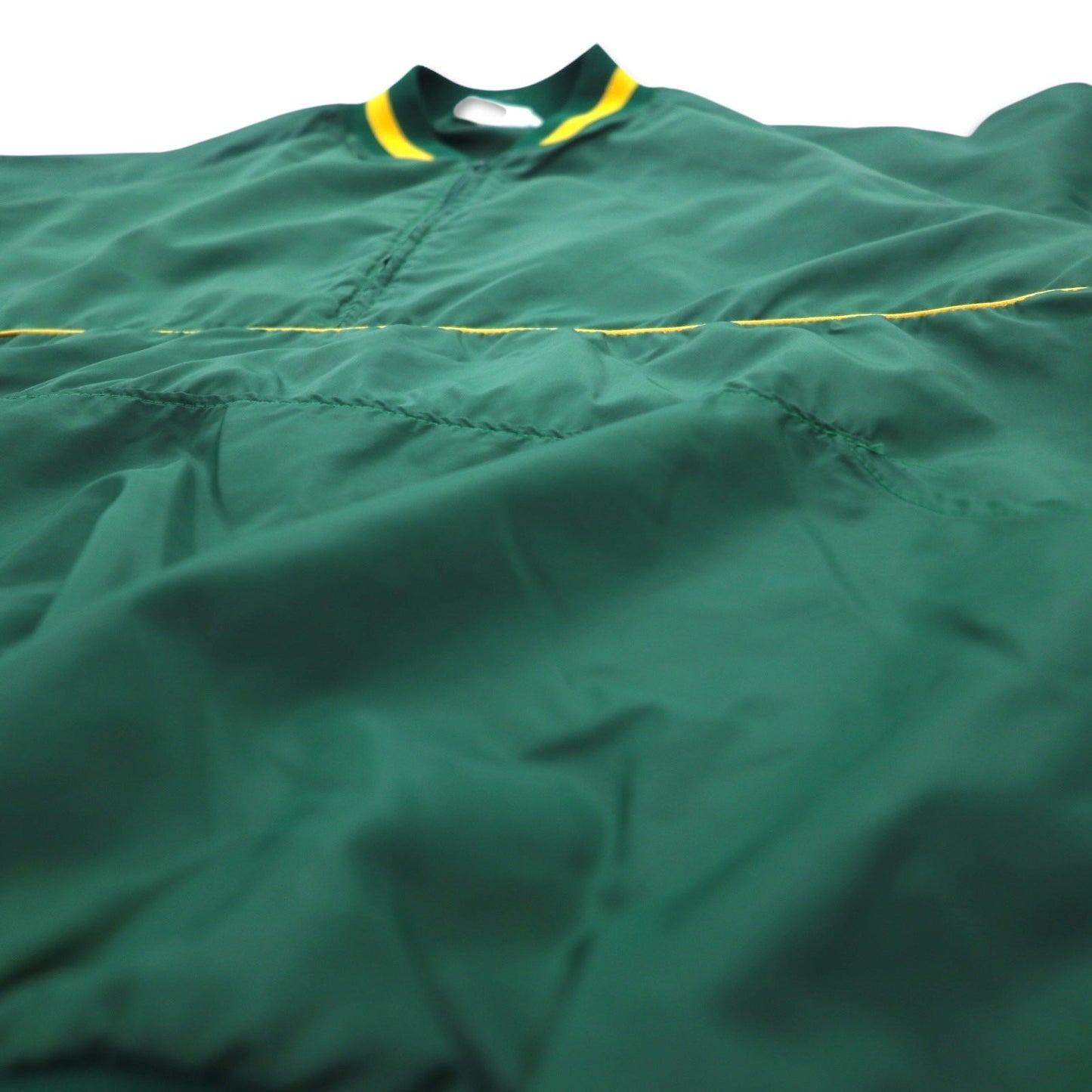Made in USA 90s Doherty Dunne Ribline Half-Zip Nylon Jacket, Size L, Green