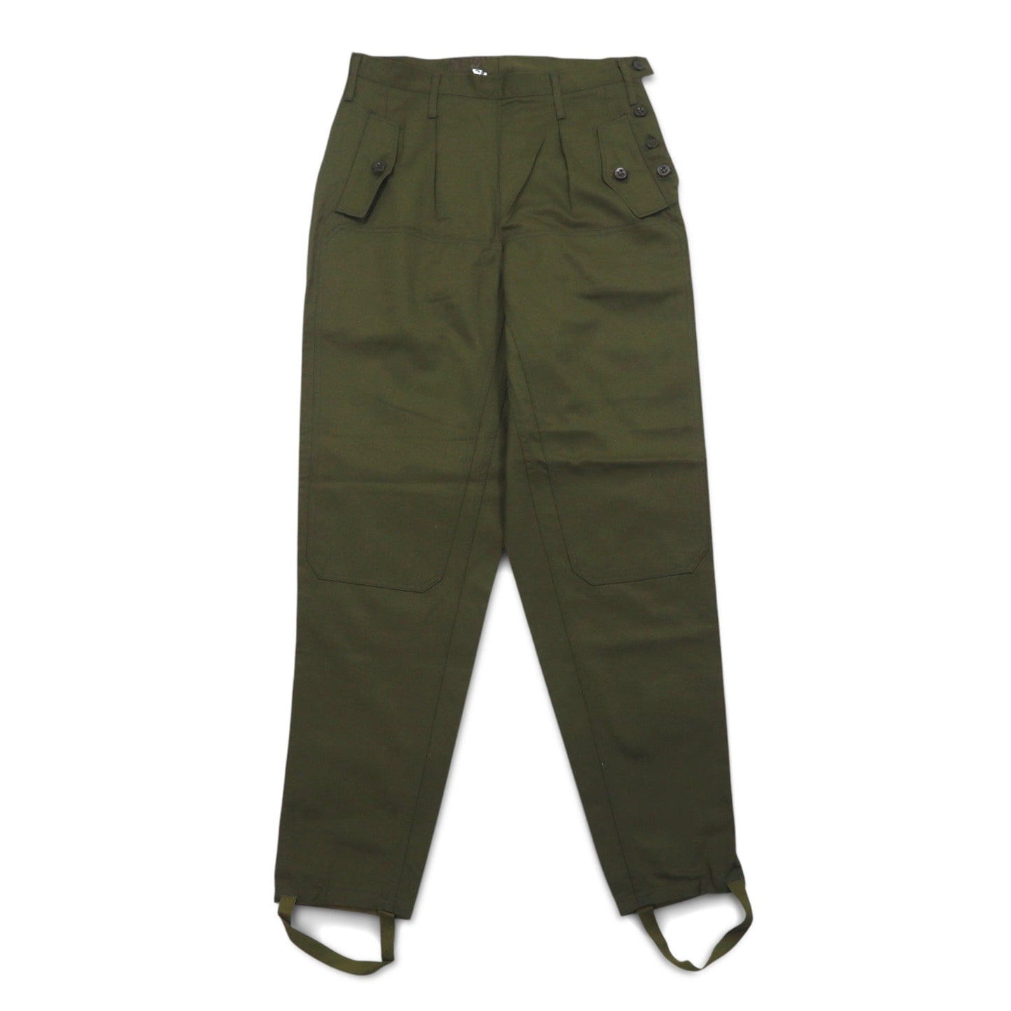 Vintage Czech Army チェコ軍 M-85 ダブルニー フィールド カーゴパンツ L カーキ ミリタリー デッドストック 未使用品