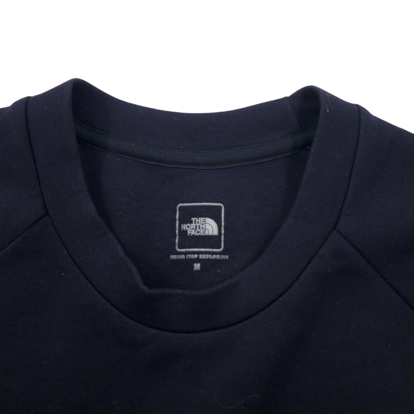 THE NORTH FACE テックエアー スウェット M ブラック ポリエステル レーヨン 袖ロゴ Tech Air Sweat Crew NT12087