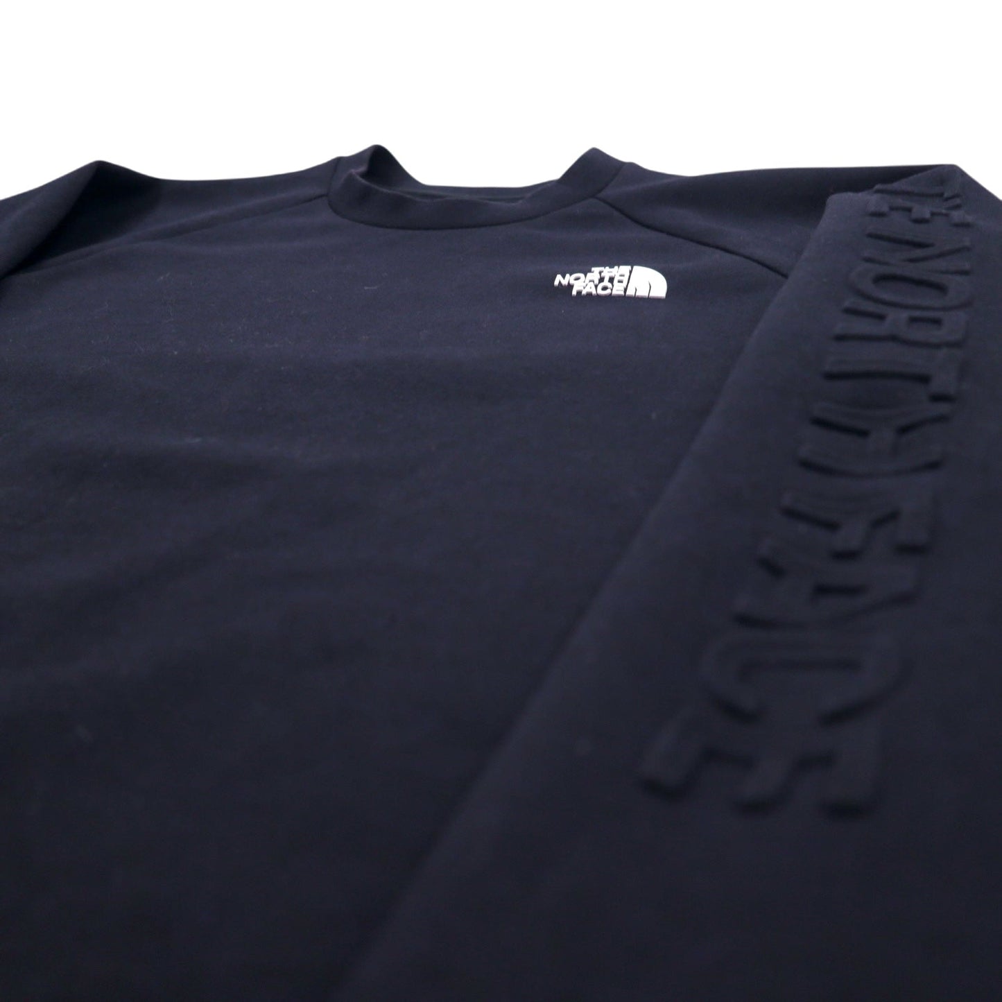 THE NORTH FACE テックエアー スウェット M ブラック ポリエステル レーヨン 袖ロゴ Tech Air Sweat Crew NT12087