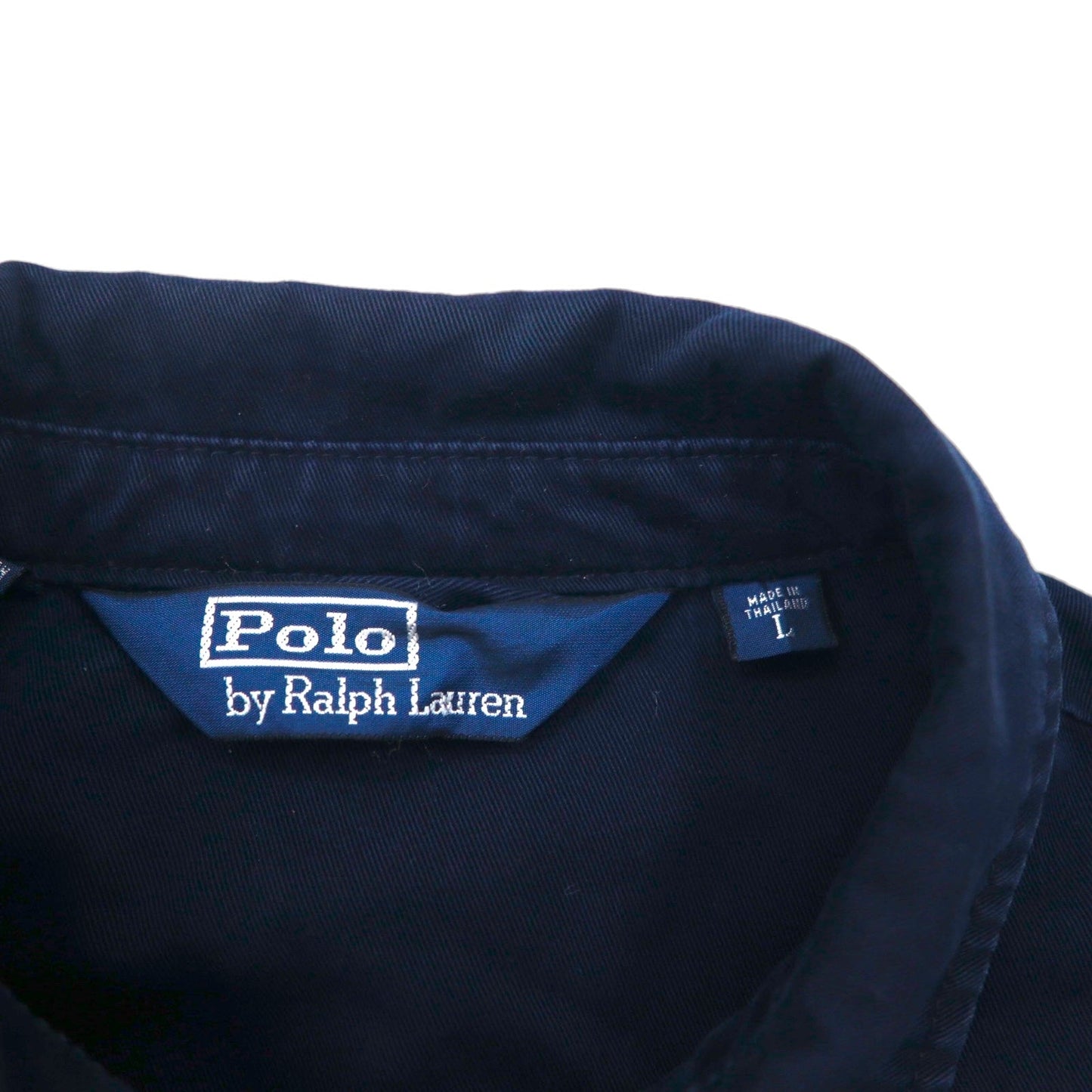 Polo Ralph Lauren 90年代 スウィングトップ ハリントンジャケット L ネイビー スモールポニー刺繡 チンストラップ
