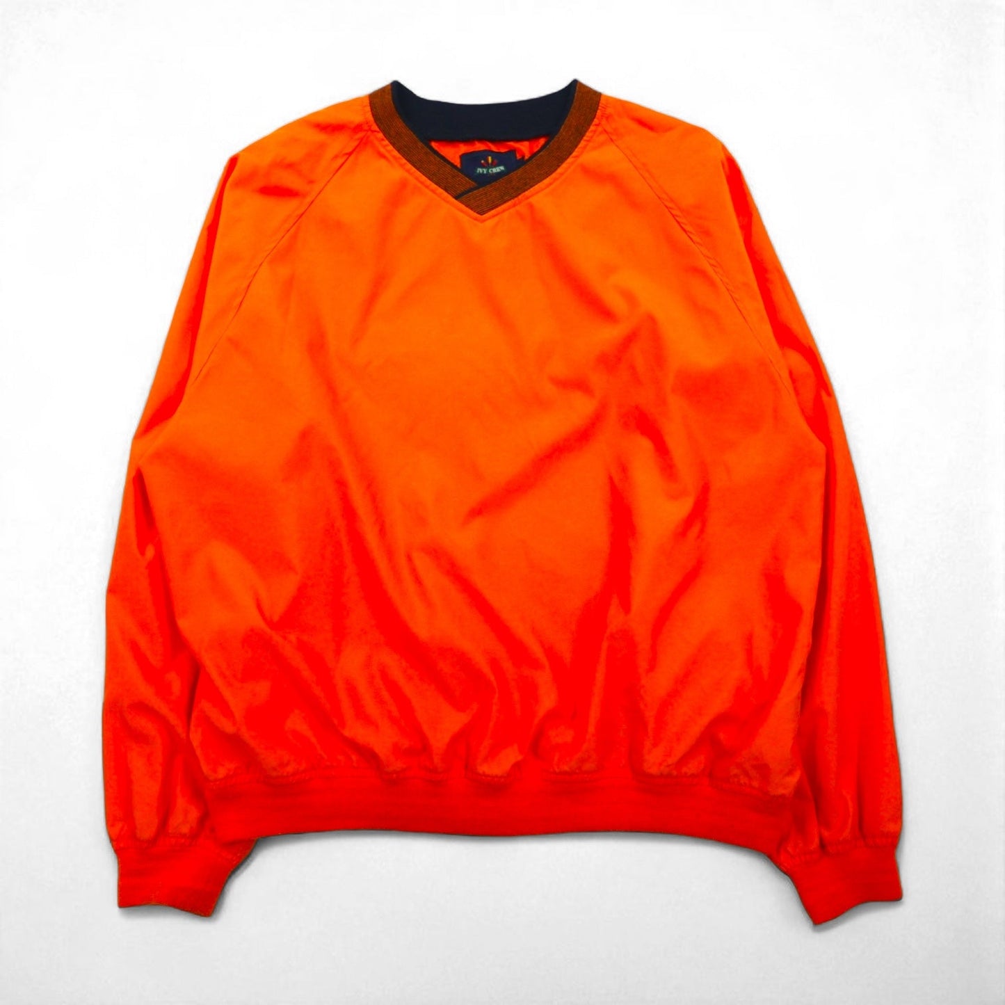 90s Vintage Sport Jacket ピステ プルオーバー ナイロンジャケット ジャージ M オレンジ IVY CREW