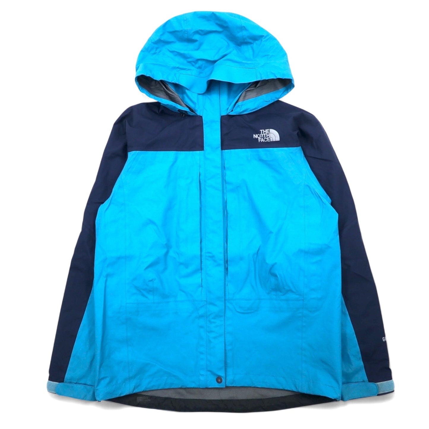 THE NORTH FACE RAINTEX PLASMA and GORE-TEX waterproof mountain parka set, size L, blue/navy, nylon, NPW11402