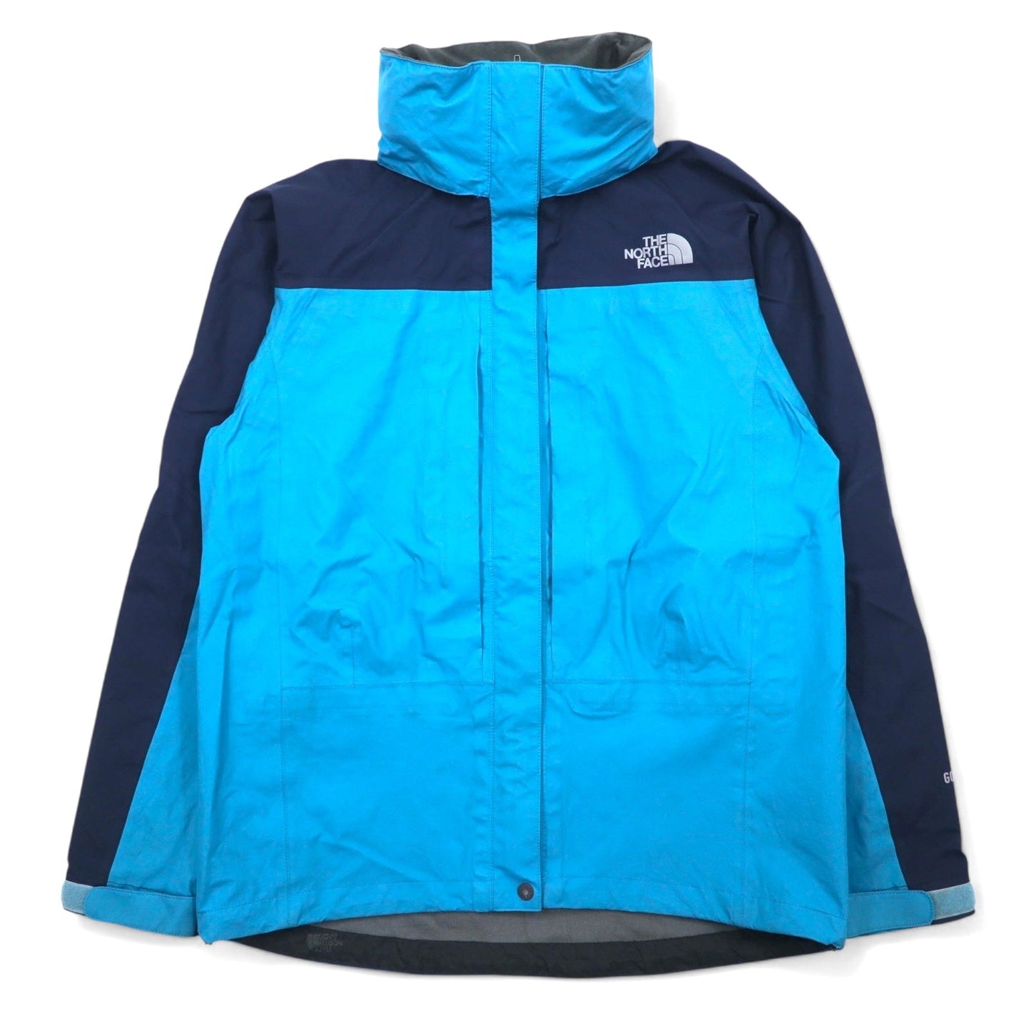 THE NORTH FACE RAINTEX PLASMA and GORE-TEX waterproof mountain parka set, size L, blue/navy, nylon, NPW11402