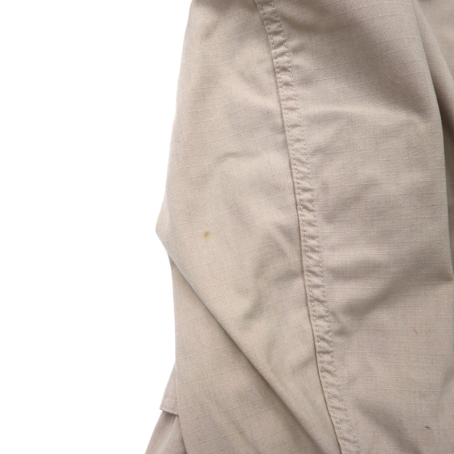 Engineered Garments USA-Made Ripstop Storm Bal-Collar Coat, Size XS, Beige, Nylon and Cotton