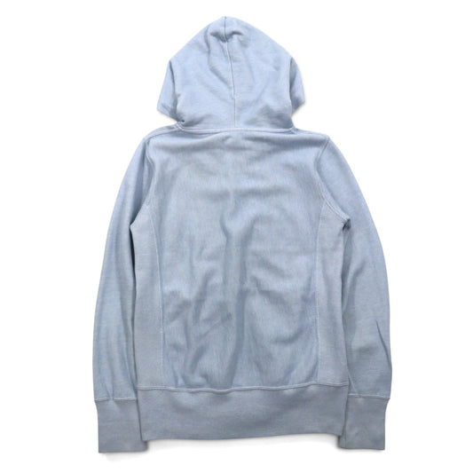 Champion リバースウィーブ REVERSE WEAVE ダブル ジップアップパーカー M ライト ブルー CWSF113