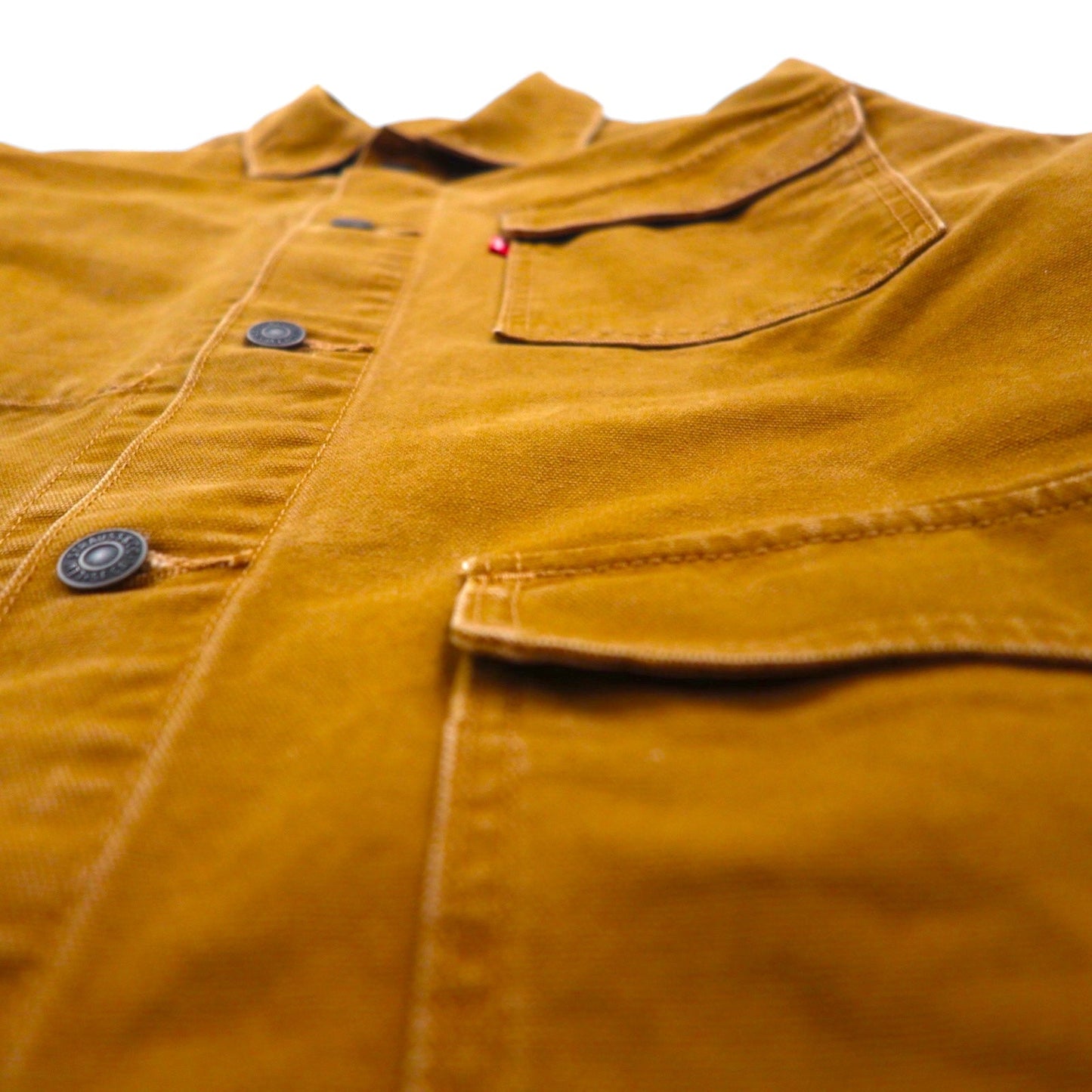 Levi's ダック地 カバーオール ユーティリティ ワークジャケット M キャメル A0744-0001