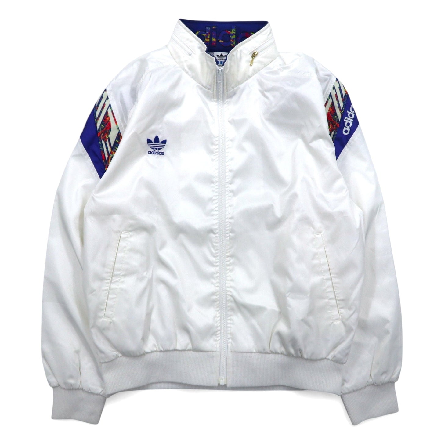 adidas Descente 90s Track Jacket and Jersey Set, Size O, White, with Embroidered Trefoil Logo