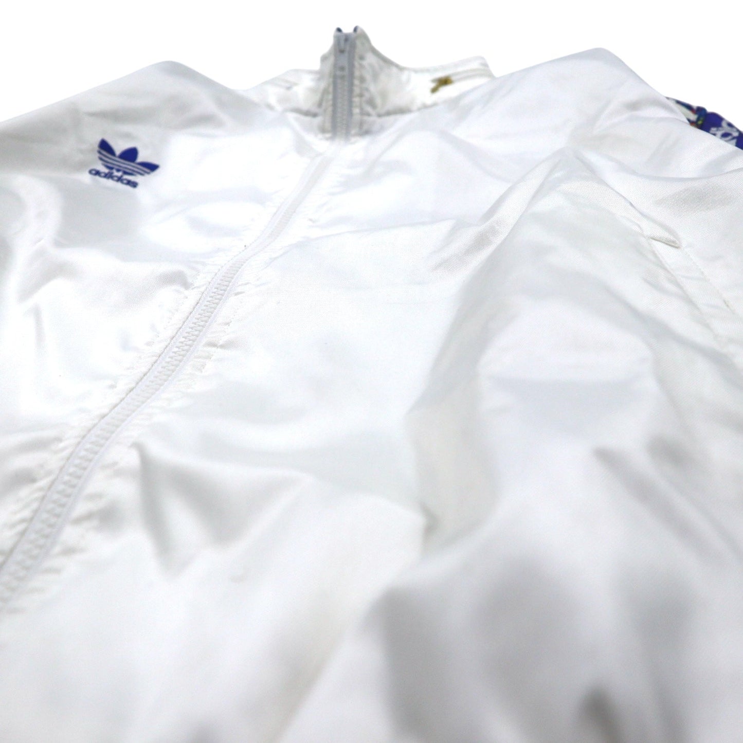 adidas Descente 90s Track Jacket and Jersey Set, Size O, White, with Embroidered Trefoil Logo