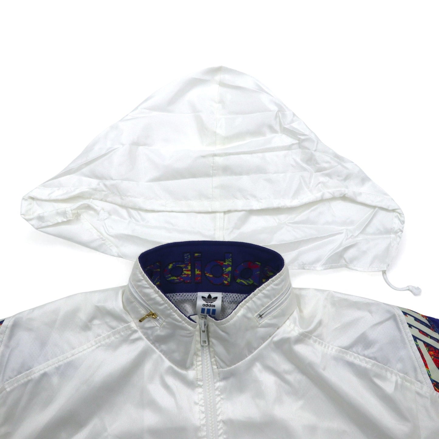 adidas Descente 90s Track Jacket and Jersey Set, Size O, White, with Embroidered Trefoil Logo