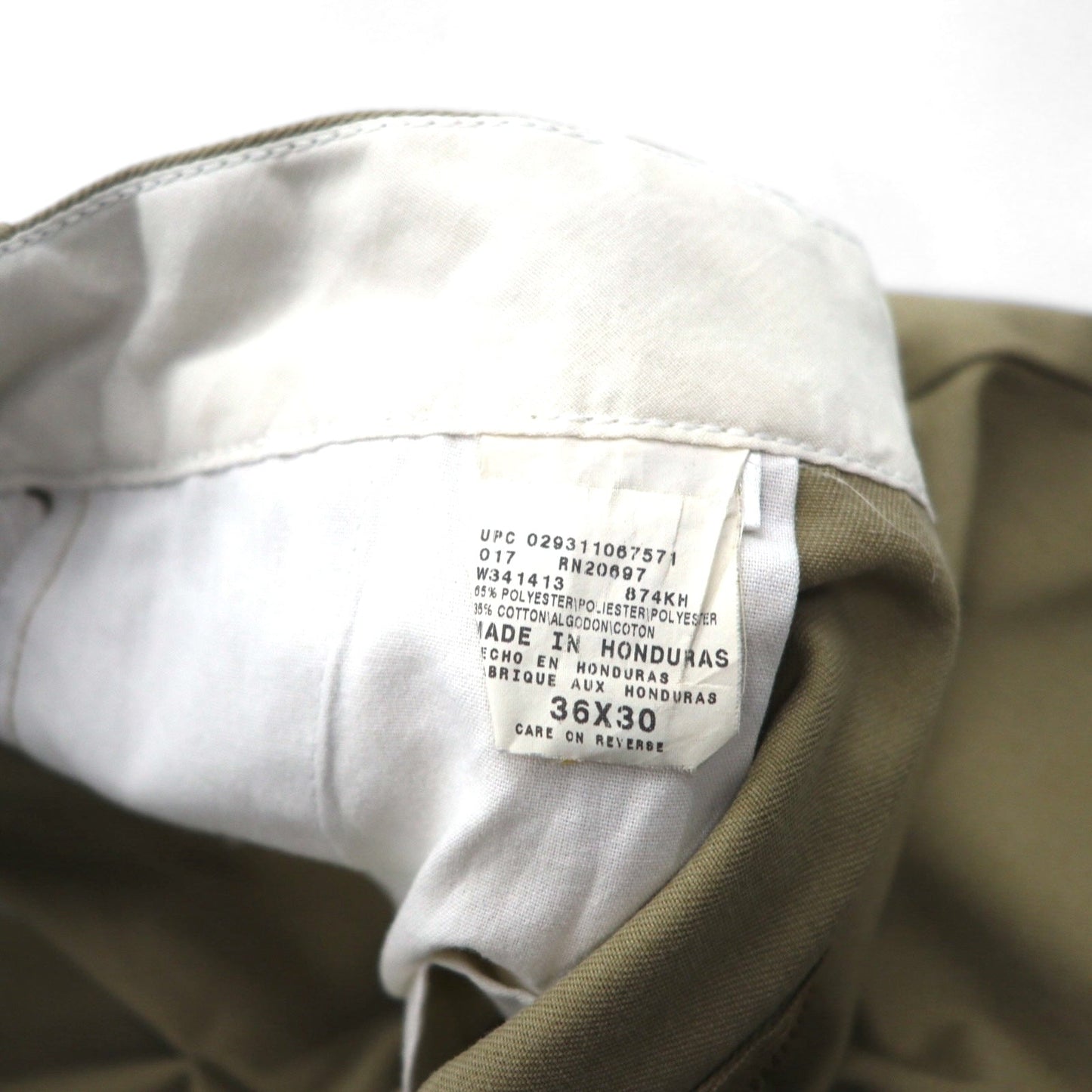 Dickies 874 Original Fit Work Chino Pants, Size L, Beige, Polyester and Cotton
