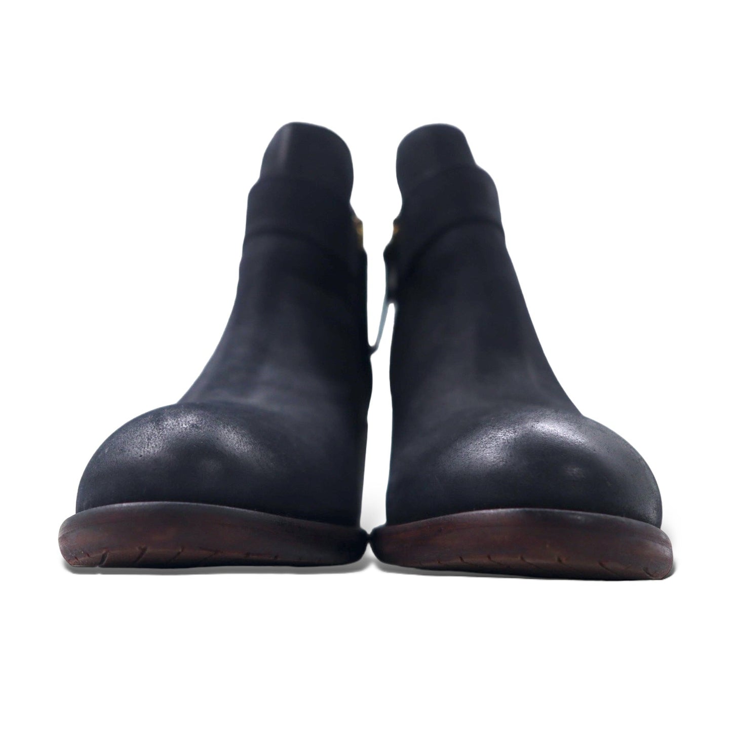 TOMMY HILFIGER ヌバックレザー ショートブーツ ブーティー 23.5cm サイドジップ ARISON F1285