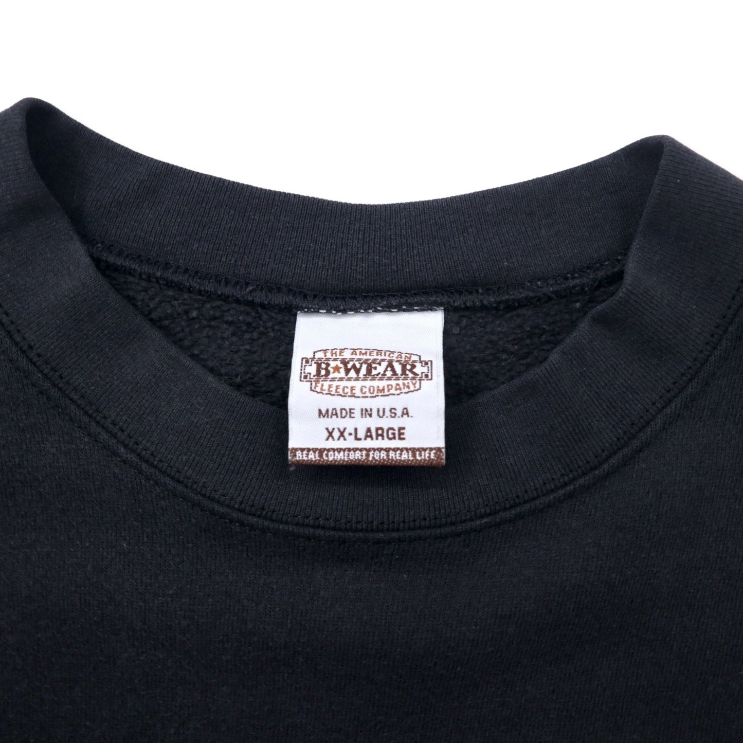 B WEAR USA Made 90s College Embroidered Sweatshirt, Black Cotton, XXL, Ohio State Buckeyes, Oversized