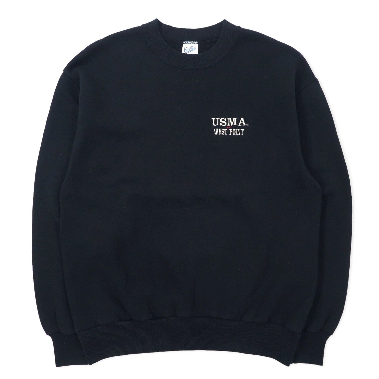 Velva Sheen USA Made 90s USMA Sweatshirt, Size M, Black, Cotton