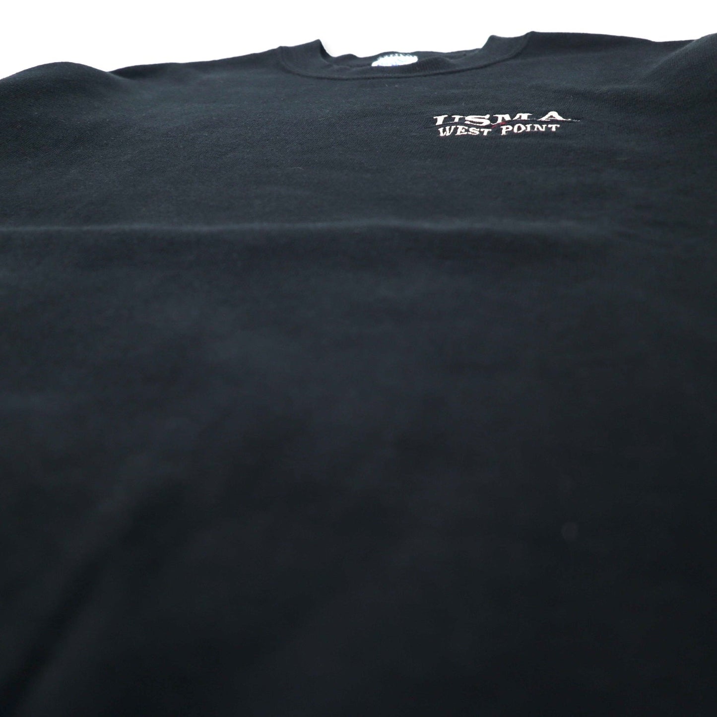 Velva Sheen USA Made 90s USMA Sweatshirt, Size M, Black, Cotton