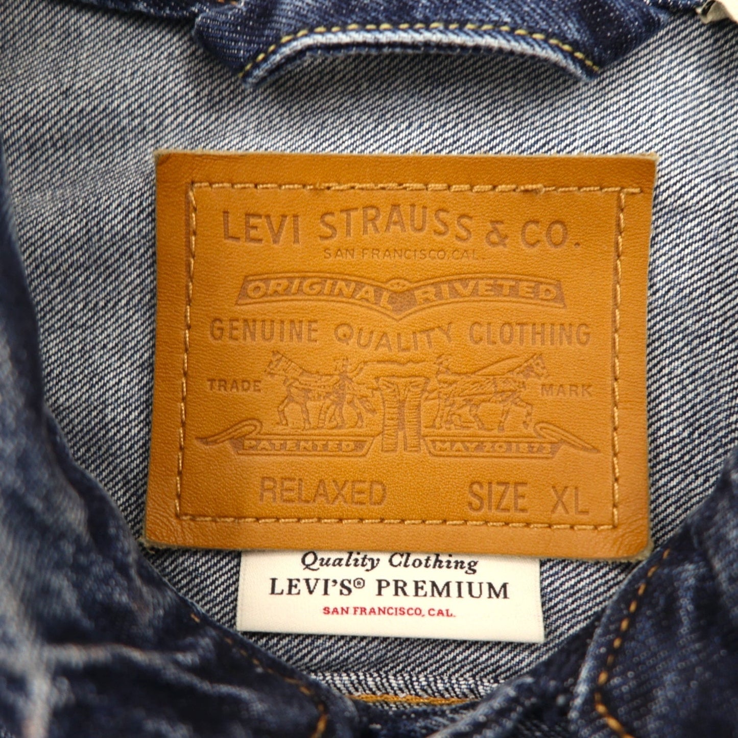 Levi's PREMIUM ビッグE 2ndタイプ デニム トラッカージャケット Gジャン XL インディゴ A7632-0013