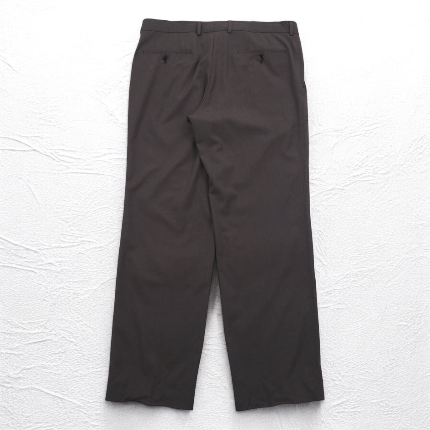 HUGO BOSS Italian-made SUPER 120s wide-leg slacks and pants suit, size XL, gray, BIO TECH GUABELLO