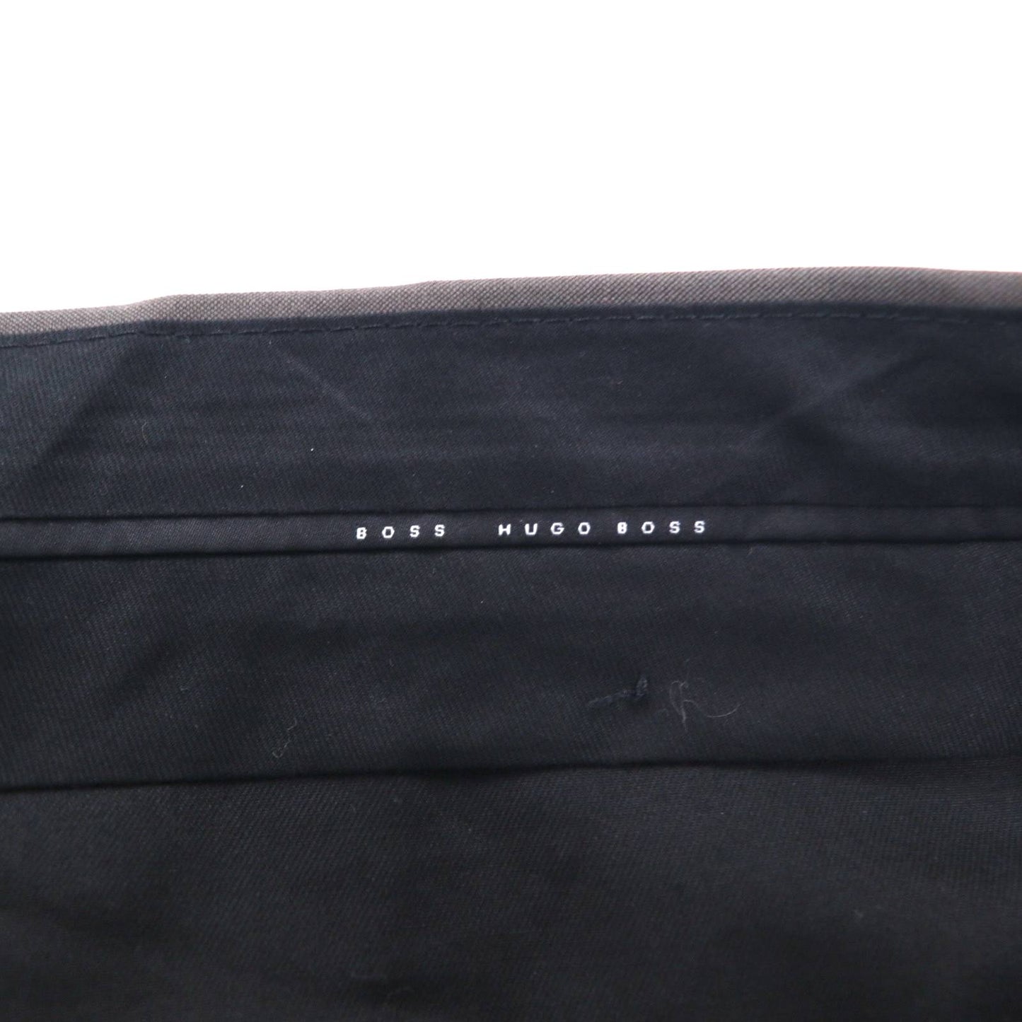 HUGO BOSS Italian-made SUPER 120s wide-leg slacks and pants suit, size XL, gray, BIO TECH GUABELLO