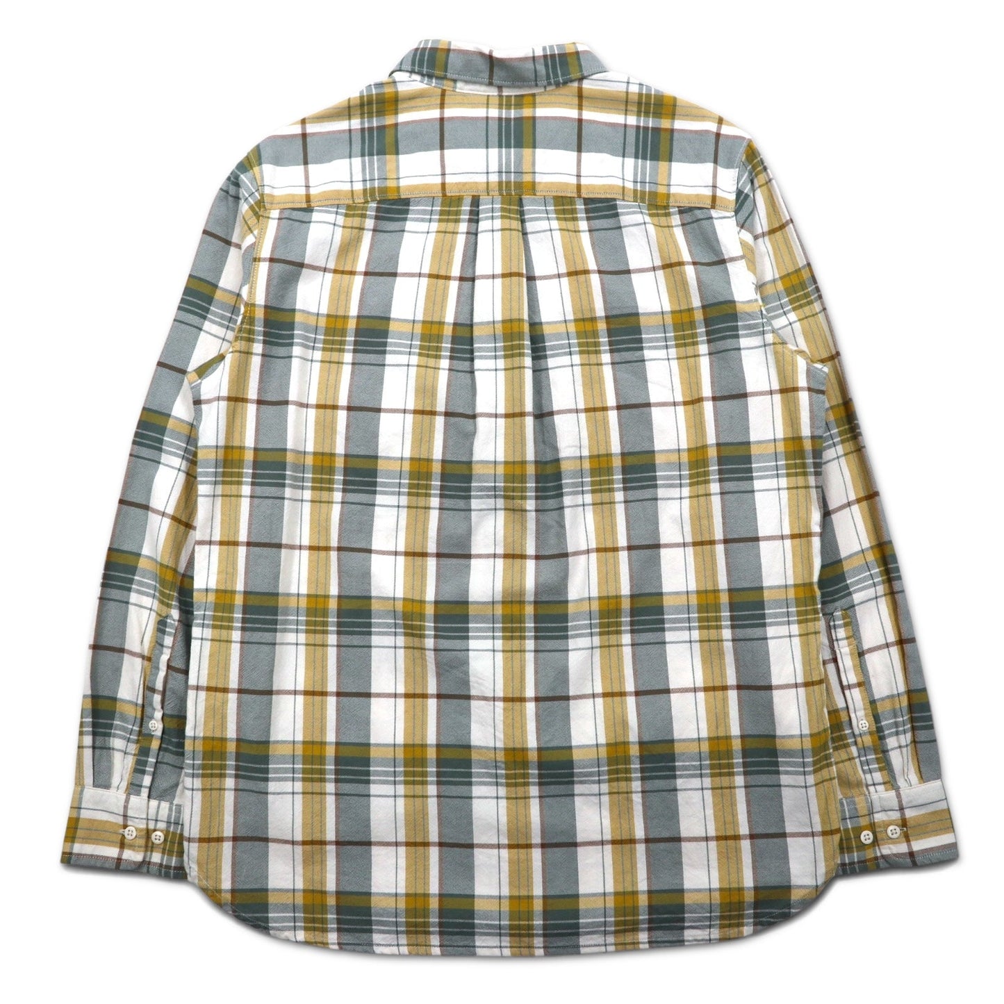 THE NORTH FACE チェック シャツ L グリーン ホワイト コットン US規格 Hayden Pass 2.0 Shirt NF0A55U8
