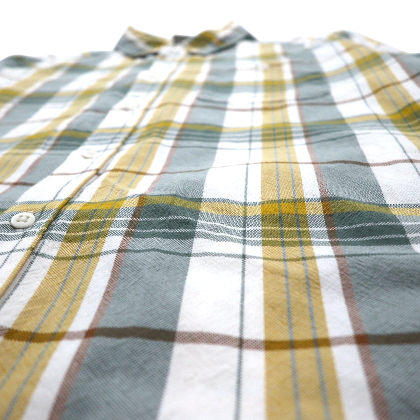 THE NORTH FACE チェック シャツ L グリーン ホワイト コットン US規格 Hayden Pass 2.0 Shirt NF0A55U8
