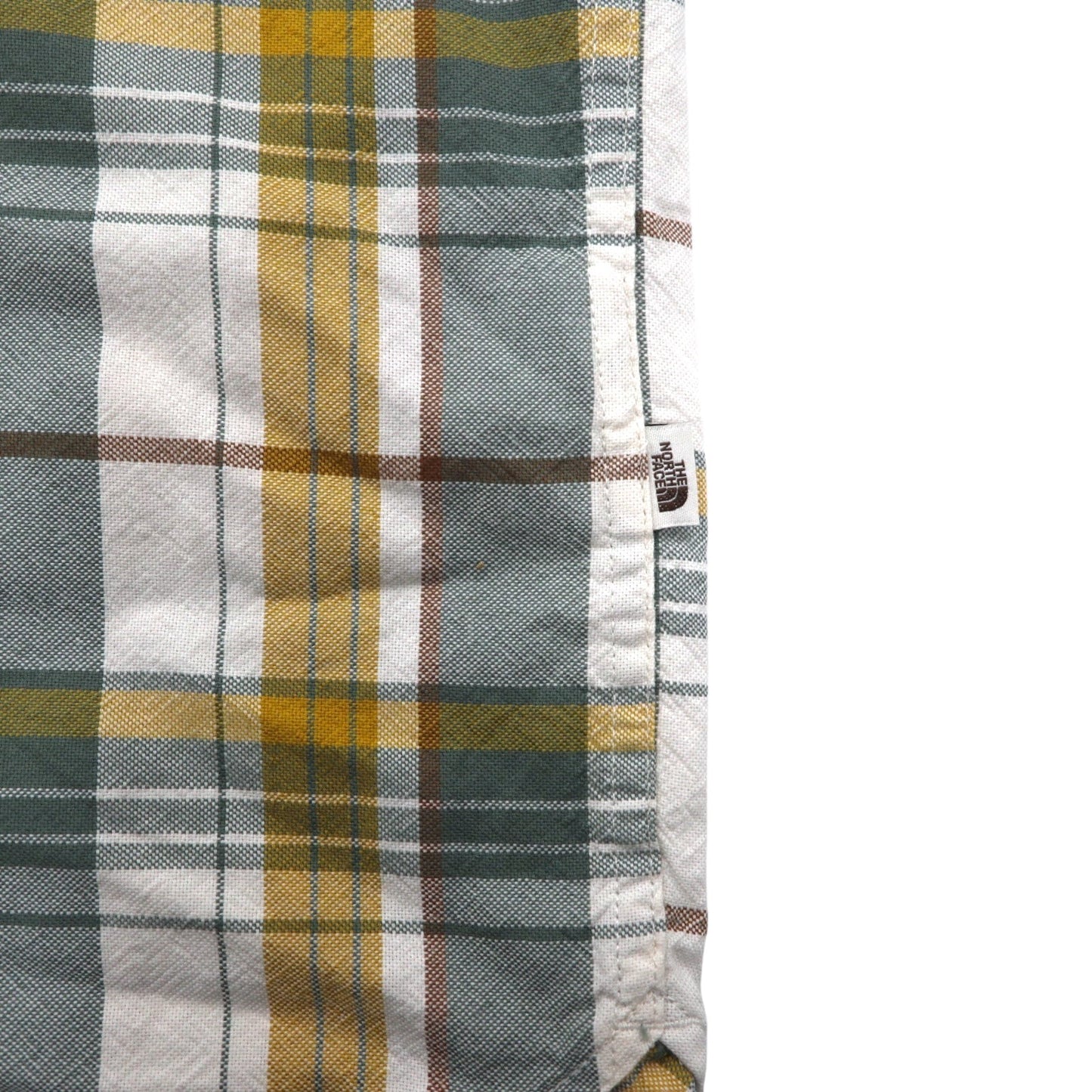 THE NORTH FACE チェック シャツ L グリーン ホワイト コットン US規格 Hayden Pass 2.0 Shirt NF0A55U8