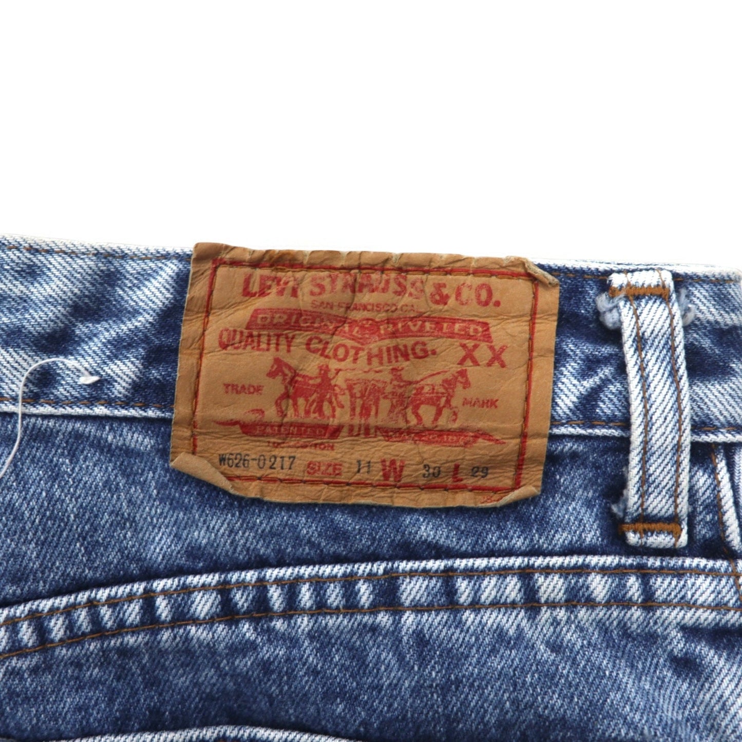 Levi's 1980s High-Waisted Tapered Denim Pants, Size M, Blue, Stonewash, W626-0217, Made in Japan