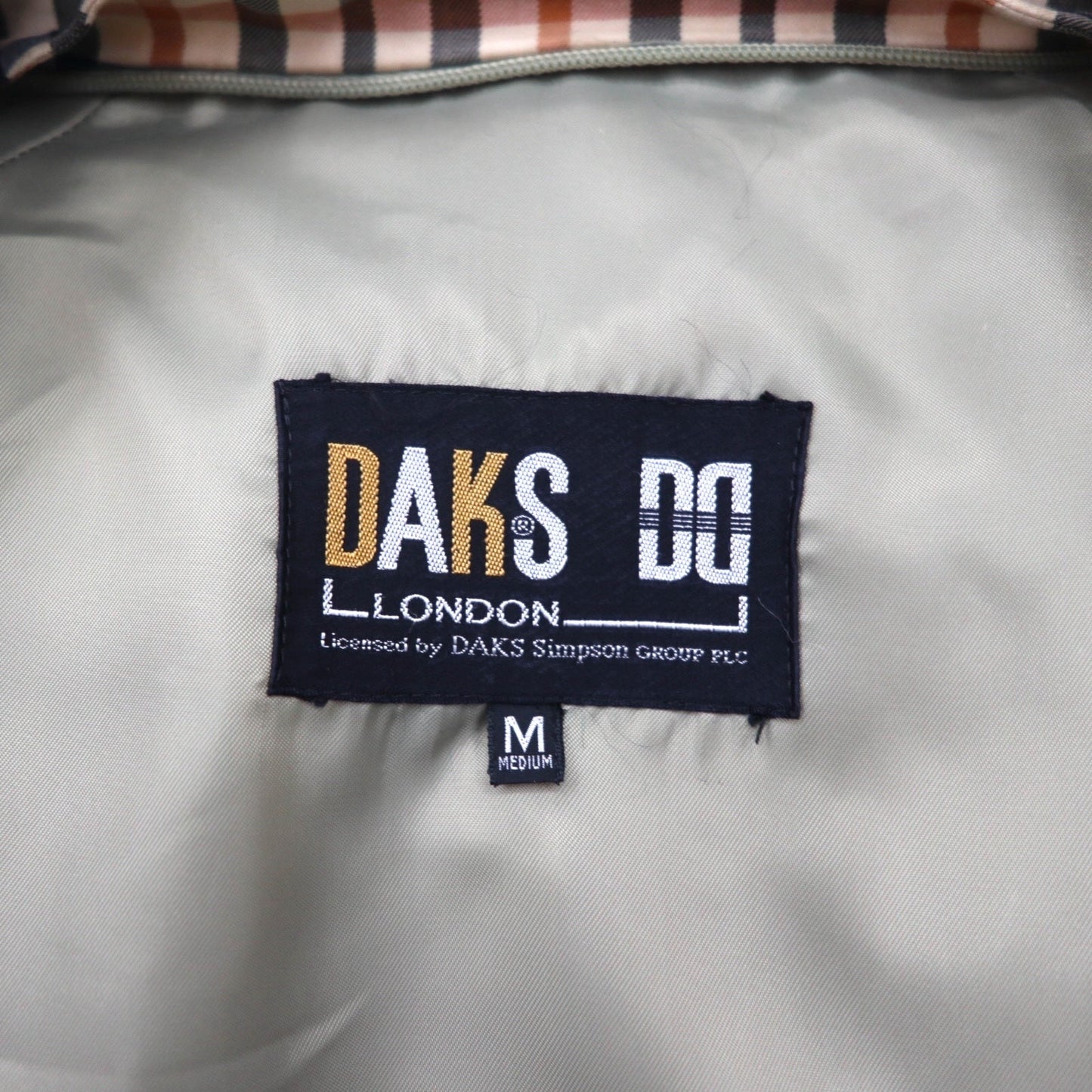 DAKS 80年代 フィールドジャケット ピーチスキン ステンカラーコート M ドローコード 日本製
