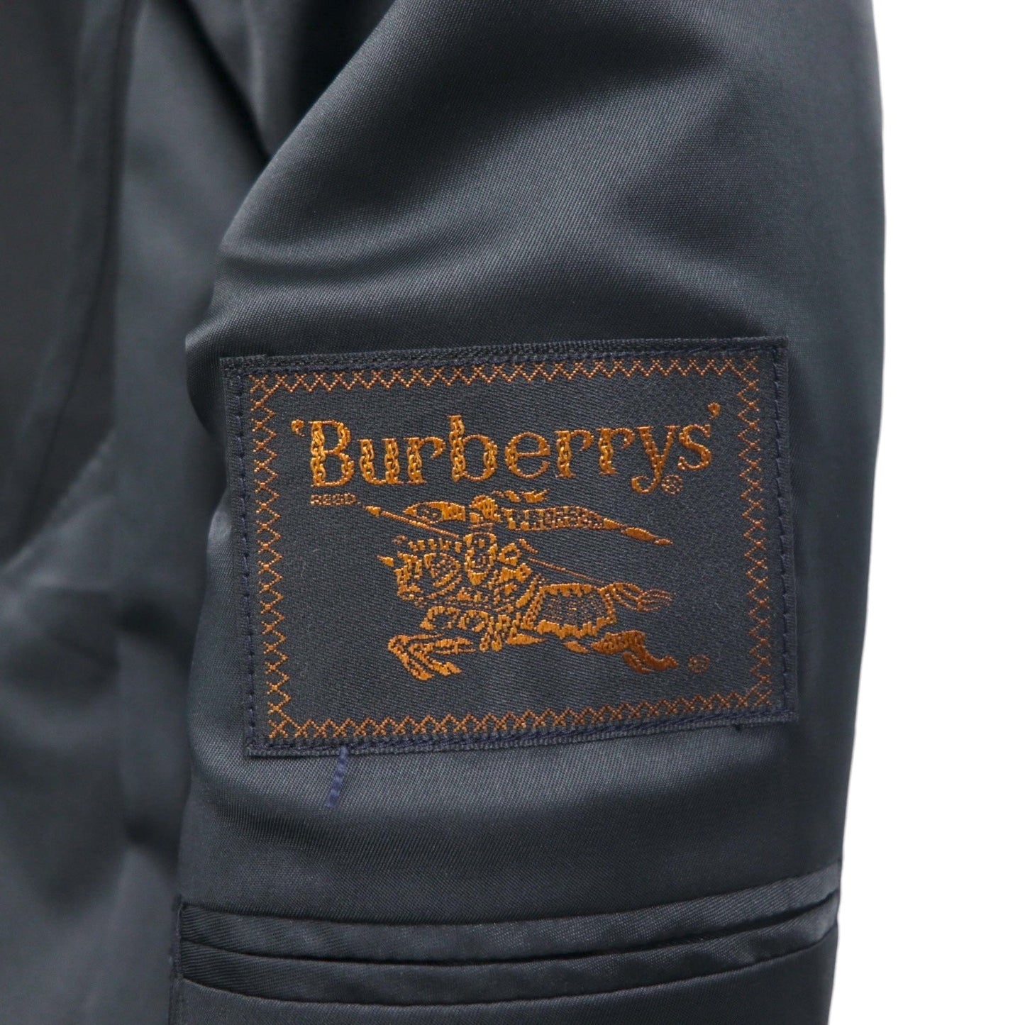 BURBERRY 日本製 ピークドラペル ダブル ブレザー セットアップ スーツ M メタルボタン 羊毛 ギャバジン