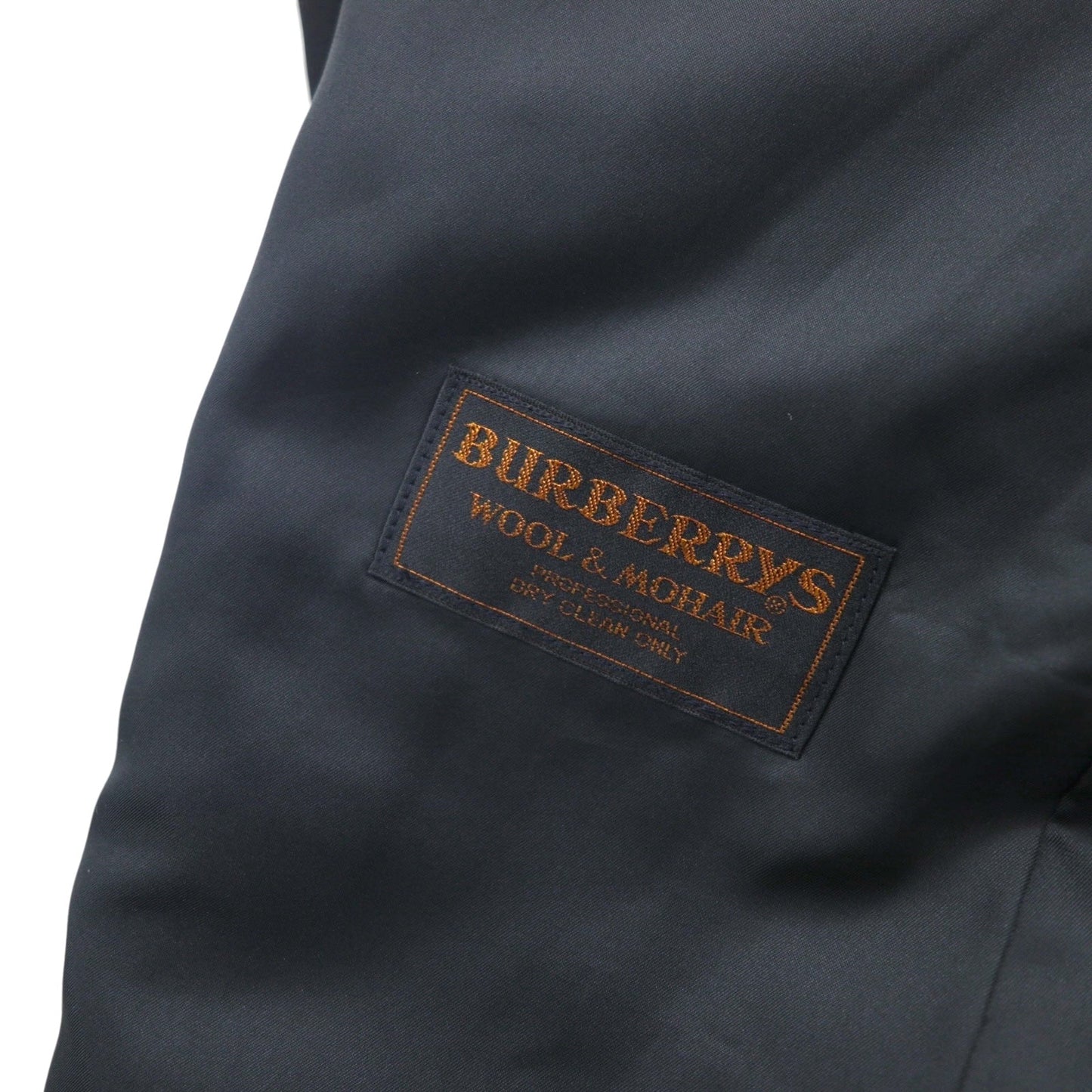 BURBERRY 日本製 ピークドラペル ダブル ブレザー セットアップ スーツ M メタルボタン 羊毛 ギャバジン