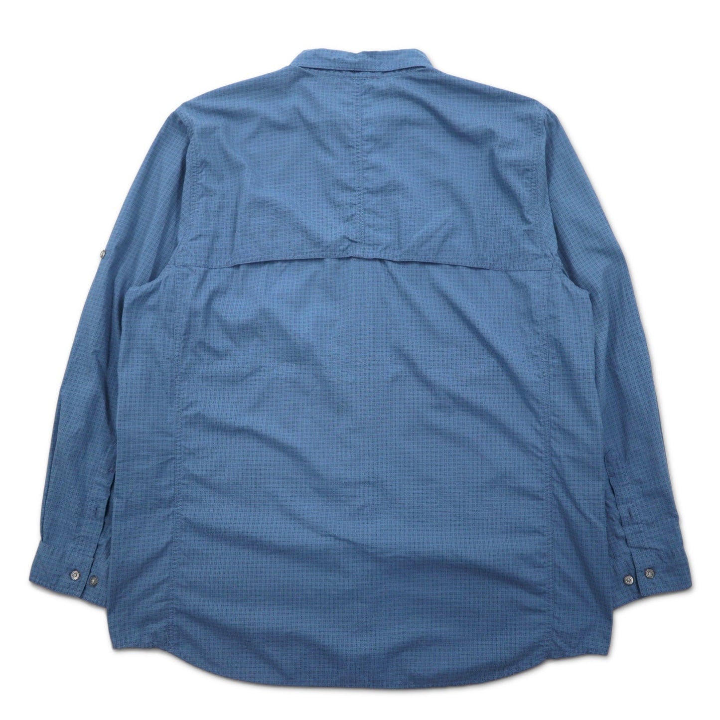 THE NORTH FACE Outdoor Shirt, XL, Blue, Nylon, Logo Embroidery, Mesh Liner, AU2B