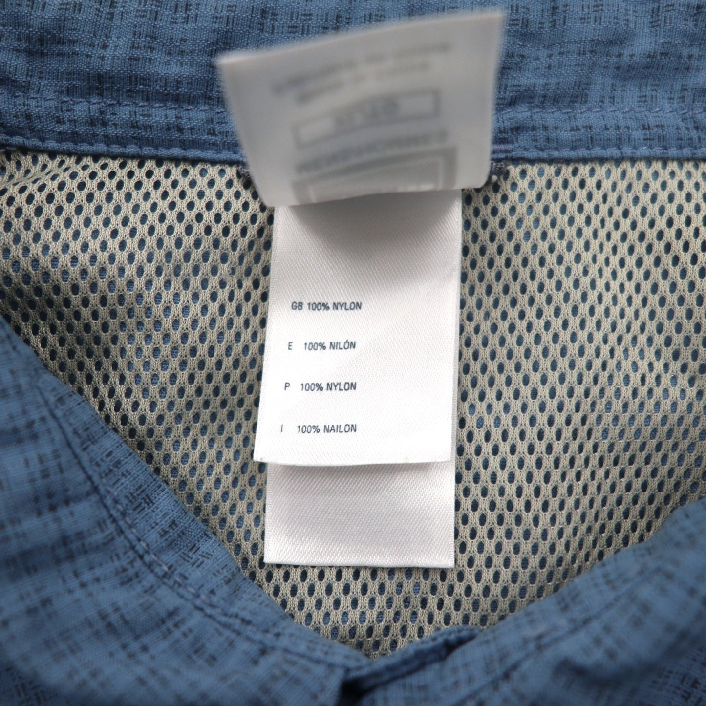 THE NORTH FACE Outdoor Shirt, XL, Blue, Nylon, Logo Embroidery, Mesh Liner, AU2B