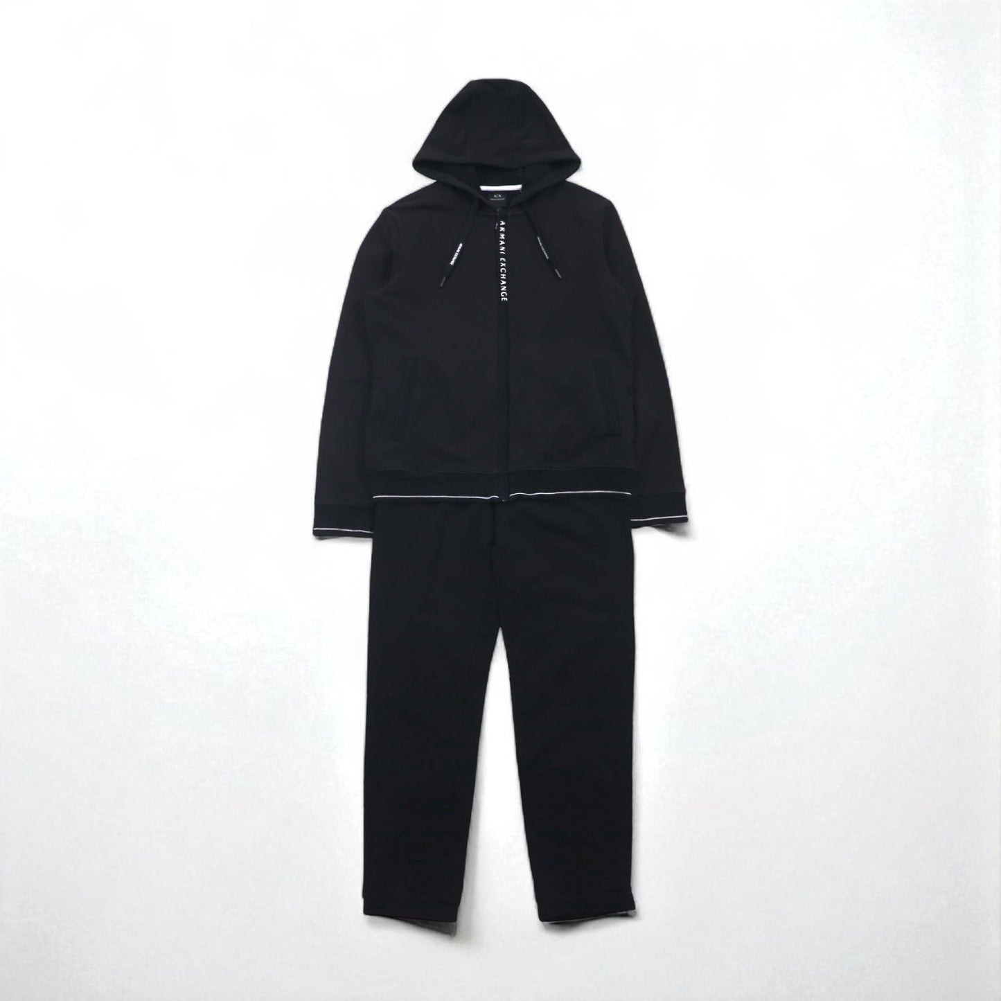 A|X ARMANI EXCHANGE スウェット パーカー ジャージ セットアップ M ブラック 8NZM82 ZJH3Z