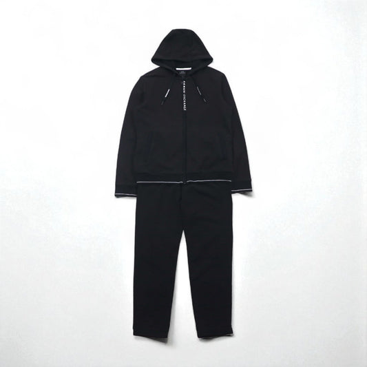 A|X ARMANI EXCHANGE スウェット パーカー ジャージ セットアップ M ブラック 8NZM82 ZJH3Z