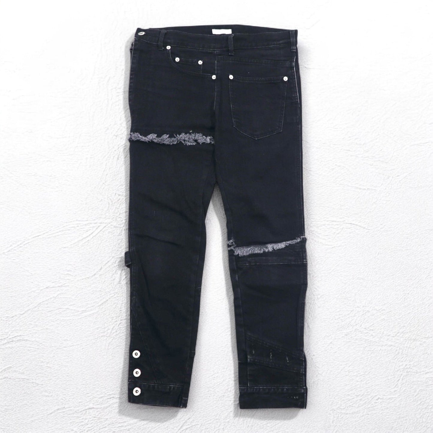 WhoWhat Puzzle Denim Jeans, Size Small, Black, Made in Japan