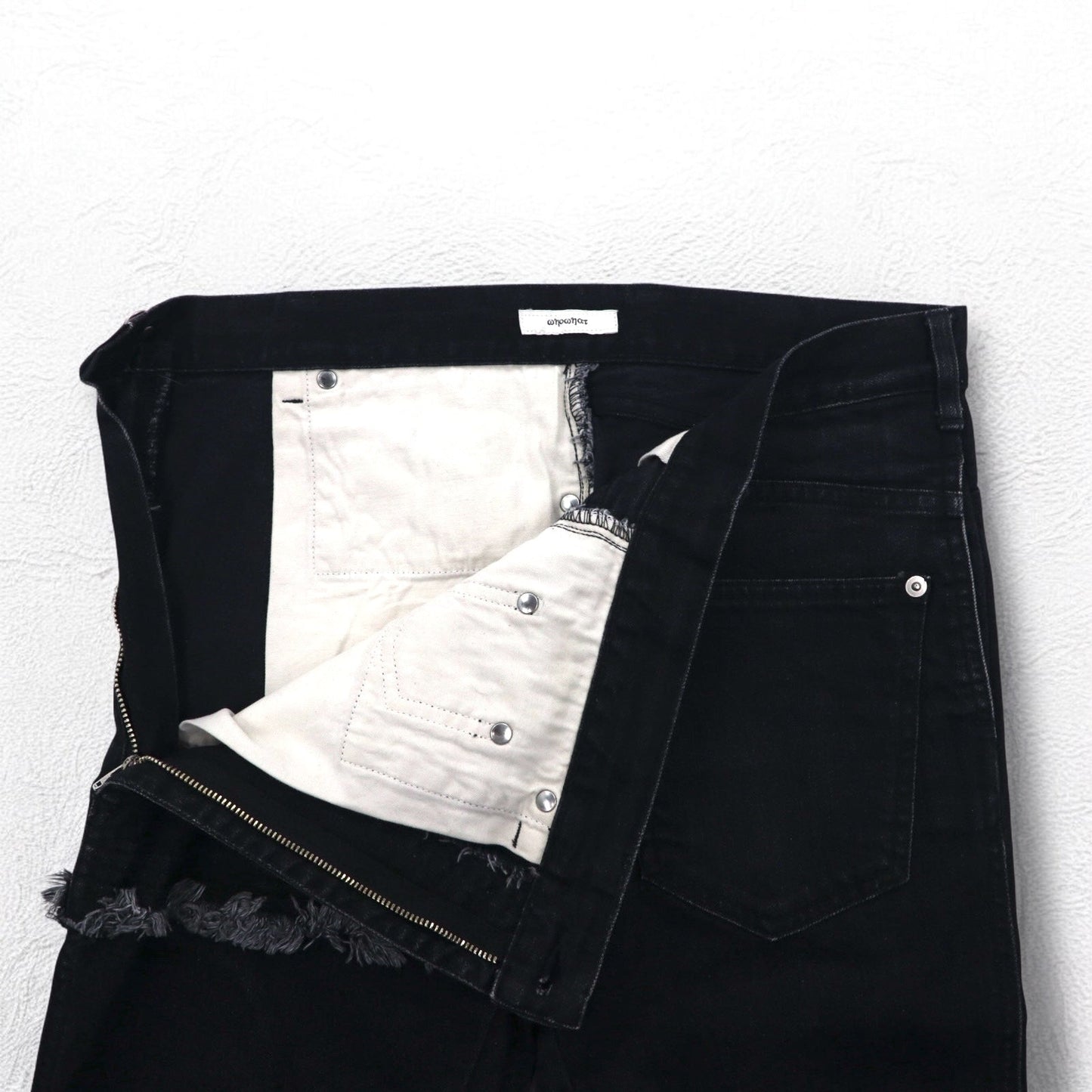 WhoWhat Puzzle Denim Jeans, Size Small, Black, Made in Japan