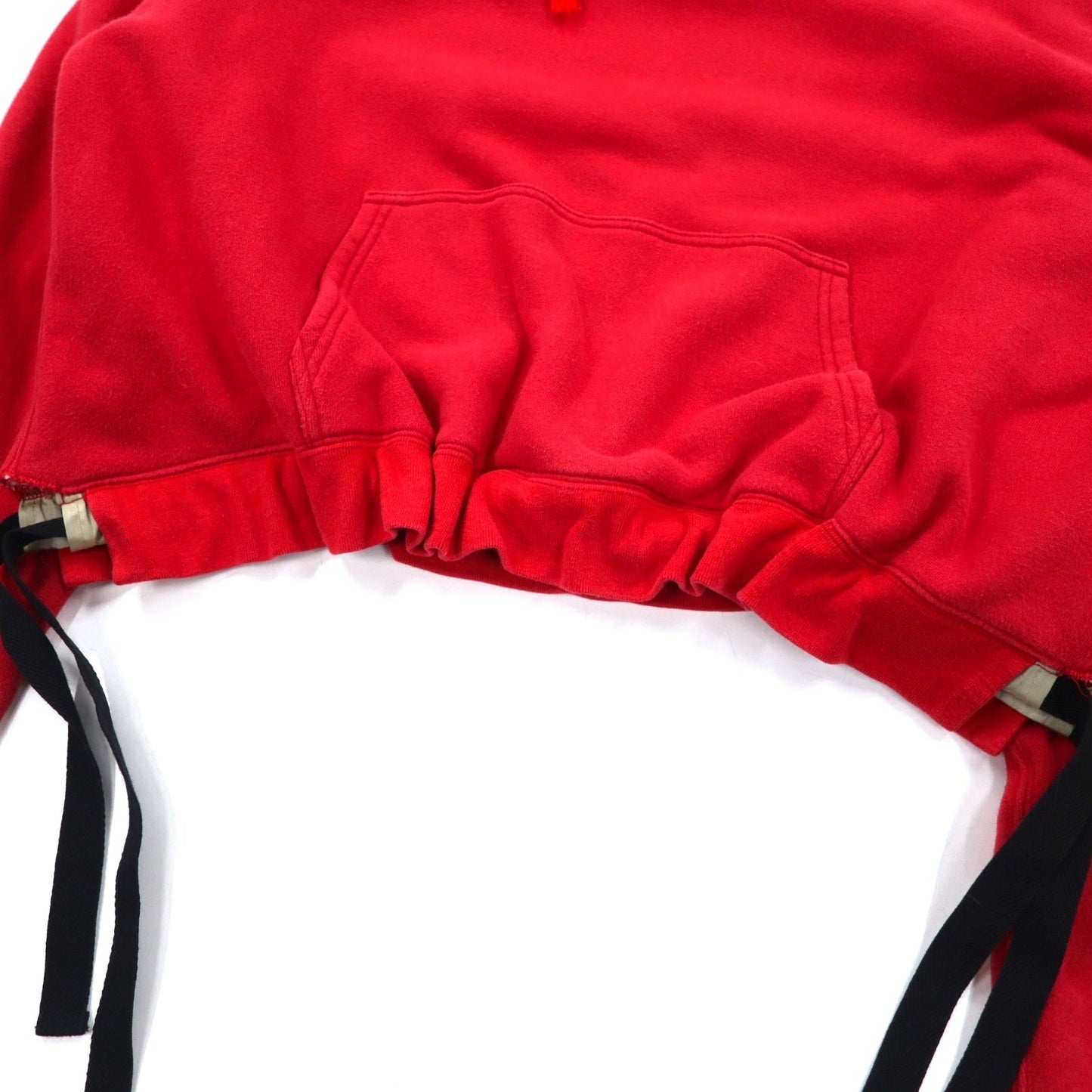 Leh ボロ リバーシブル パーカー BORO REVERSIBLE PARKER M レッド ホワイト コットン