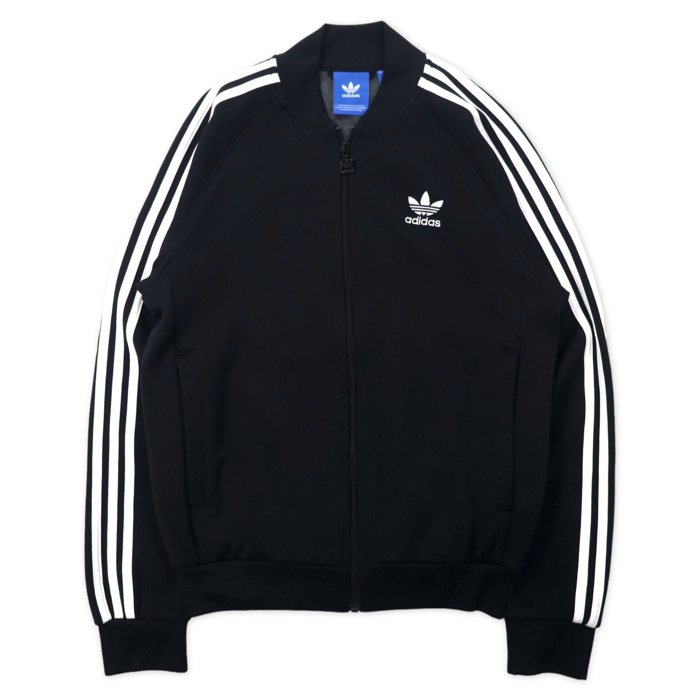 adidas Originals Superstar Track Jacket, ATP Style, Size M, Black Polyester, Trefoil Logo, 3-Stripes