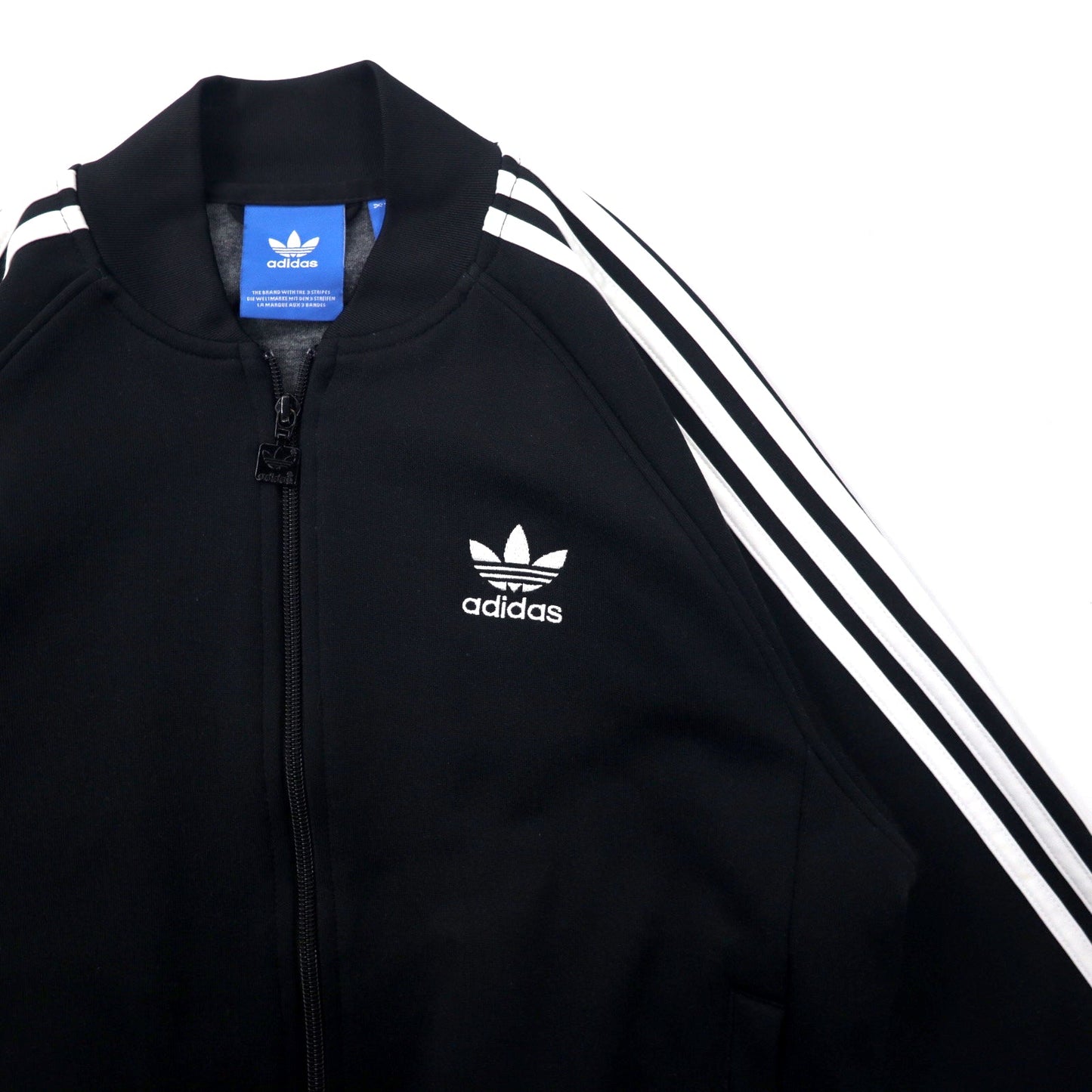 adidas Originals Superstar Track Jacket, ATP Style, Size M, Black Polyester, Trefoil Logo, 3-Stripes
