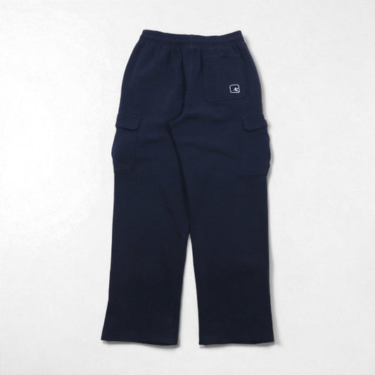 AND1 90年代 ワイド スウェットパンツ バギー カーゴパンツ M ネイビー コットン