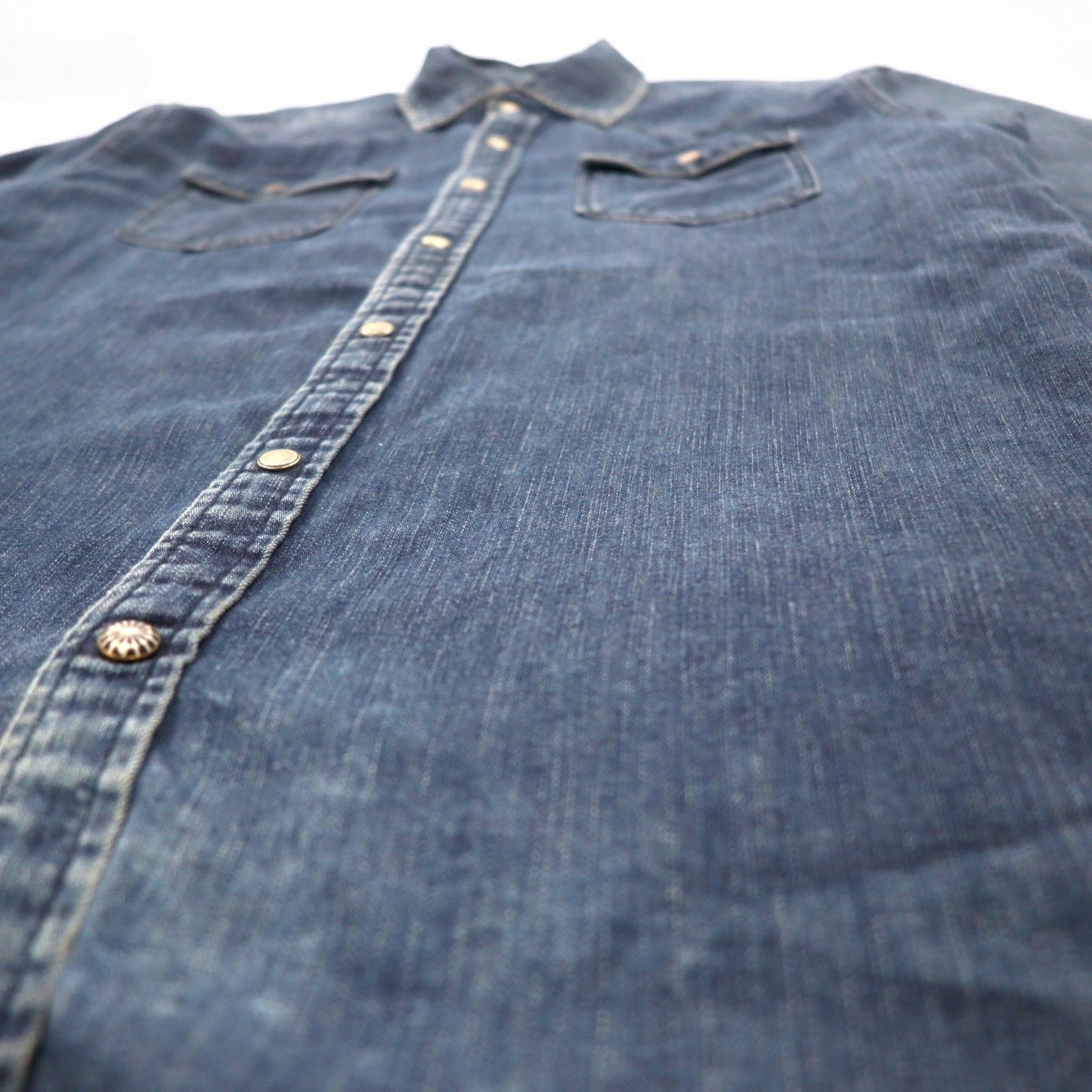 SCOTCH & SODA デニム ウエスタンシャツ S インディゴ ブルー THE ONLY WAY IS BLAUW
