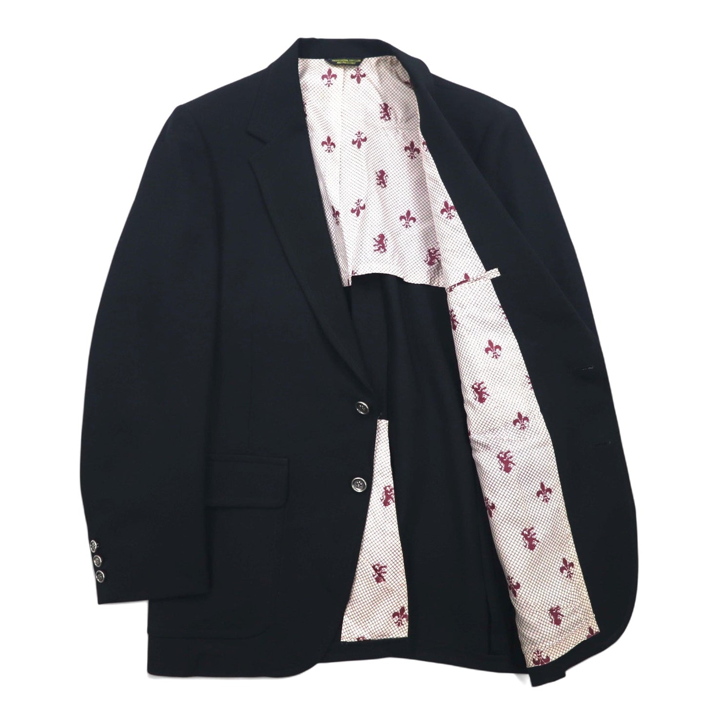 70年代 The JC Penney Comfort Blazer 2B テーラードジャケット ブレザー L  ブラック ポリエステル