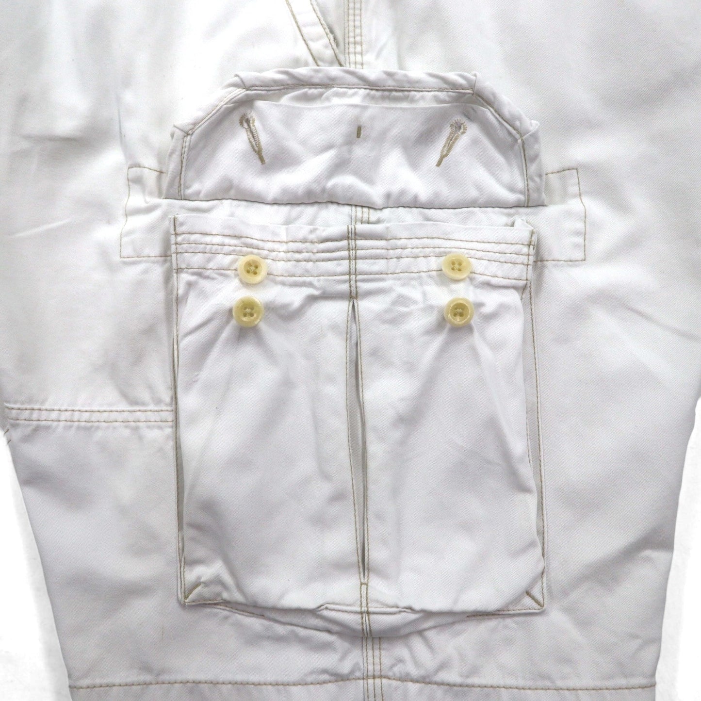 Polo by Ralph Lauren 90年代 ビッグサイズ ポロチノ バギー ショート カーゴパンツ ハーフパンツ 3XL ホワイト 膝下丈