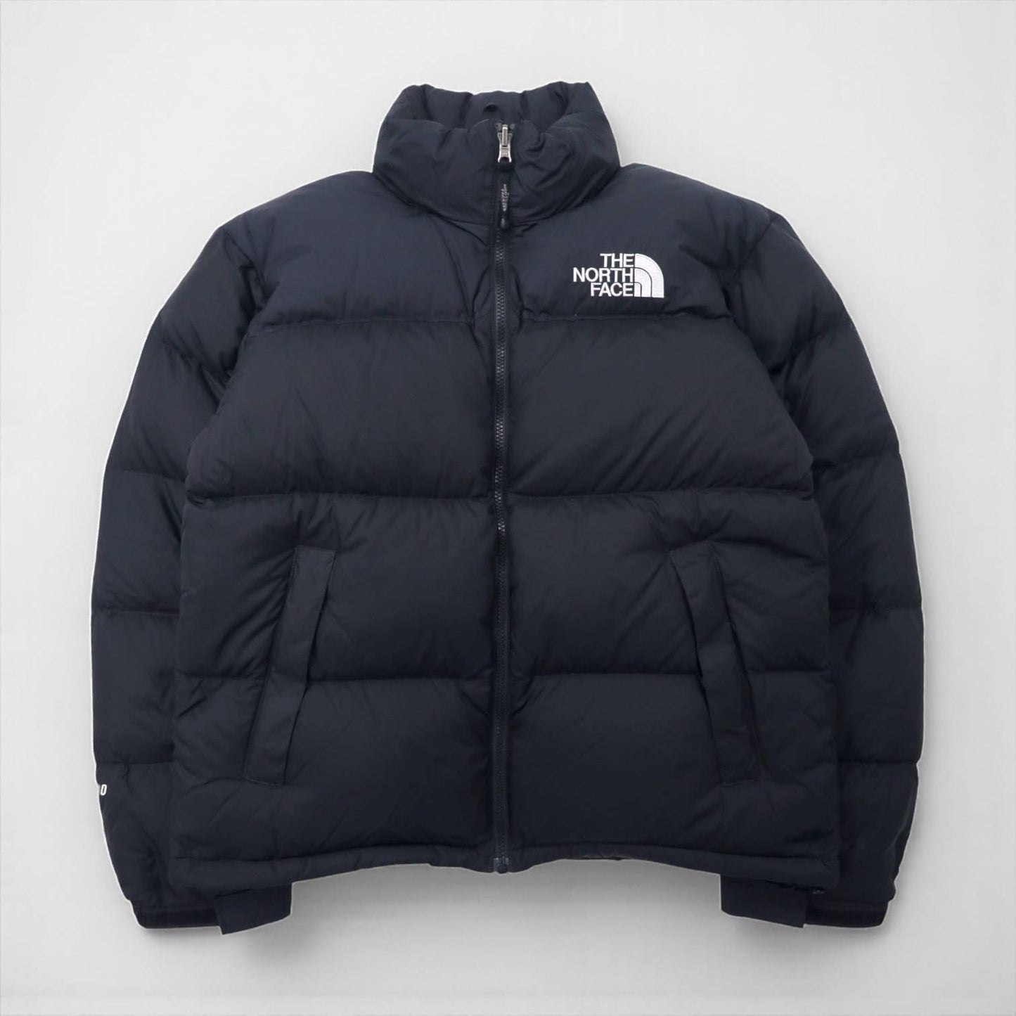 THE NORTH FACE ヌプシ 700フィルパワー ダウンジャケット S フード収納式 ロゴ刺繍 ND01586