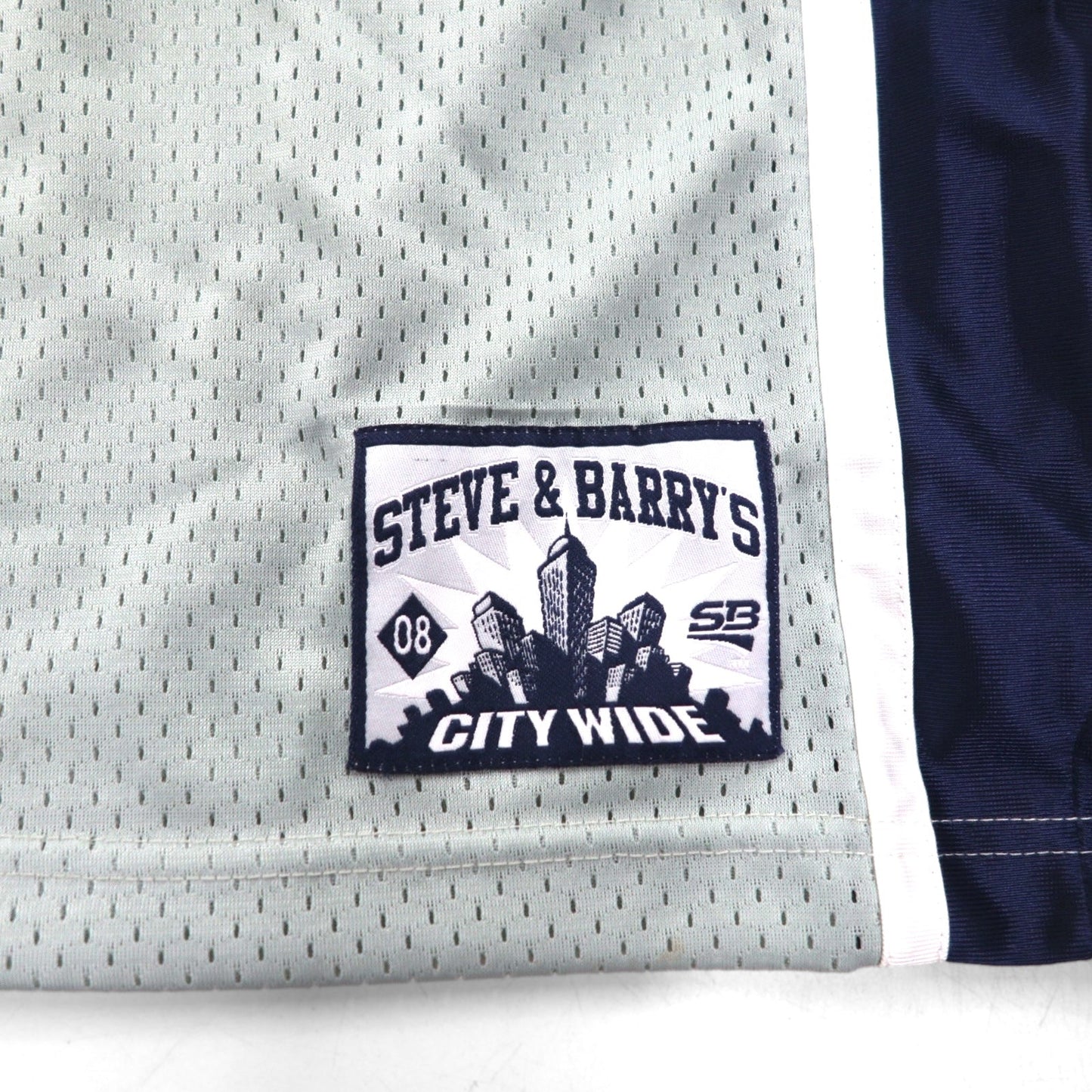 STEVE & BARRY'S Oversized Game Shirt, Size 3XL, Gray Polyester Mesh with Numbering