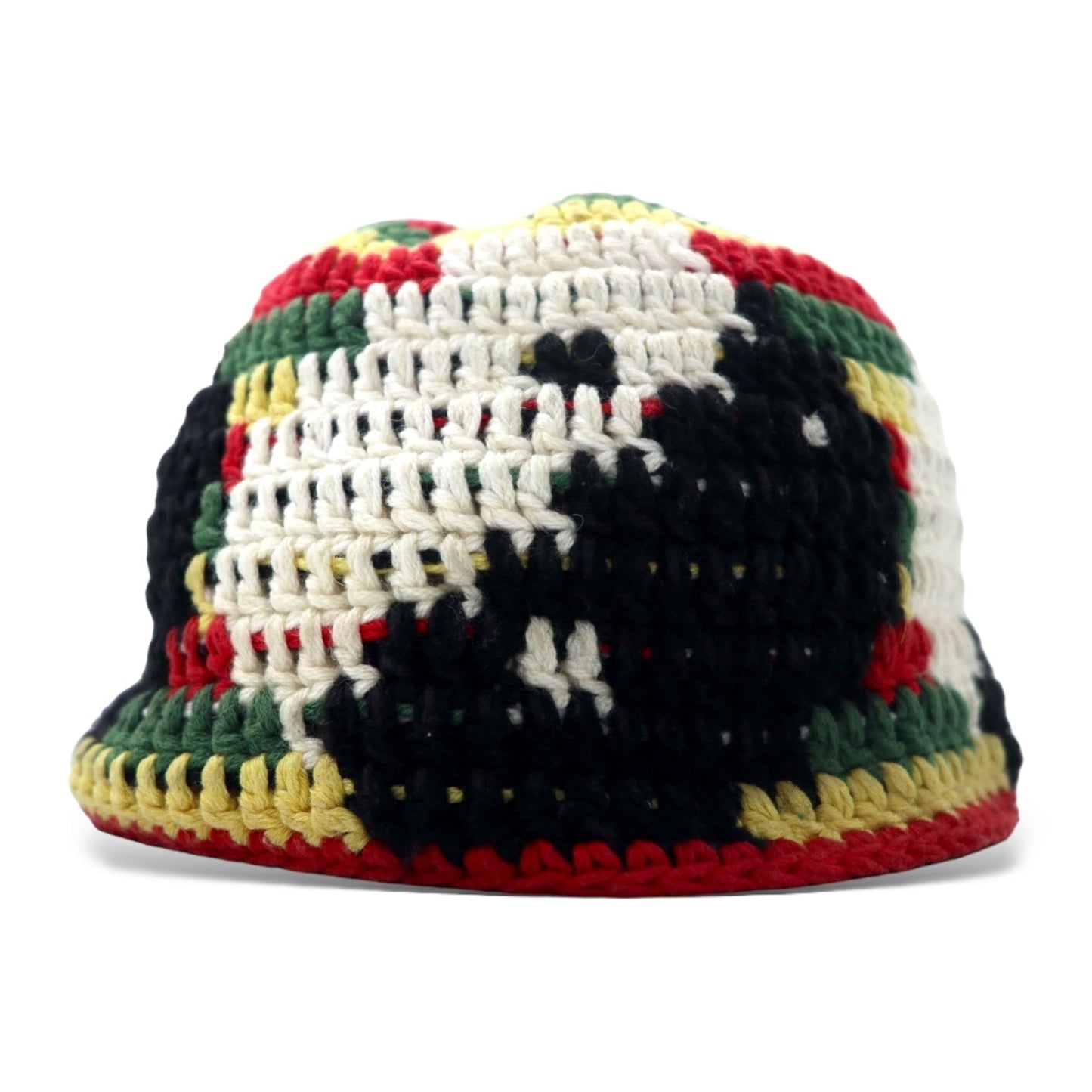 YARN Crochet Knit Hat, Free, Multicolor, Cotton, Yinyang YSNB0001