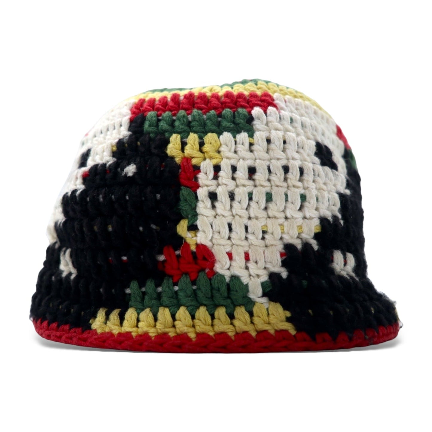 YARN Crochet Knit Hat, Free, Multicolor, Cotton, Yinyang YSNB0001