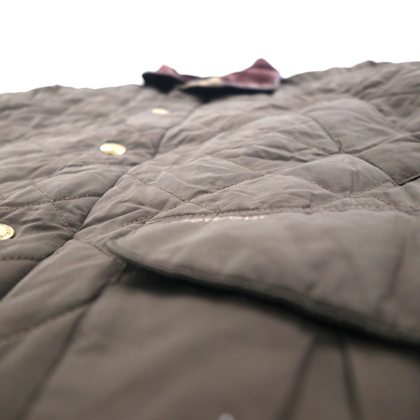 Barbour デボンジャケット DEVON JACKET キルティングジャケット L ダブルジップ コーデュロイ襟 中綿 ダイヤキルト MQU0883OL52