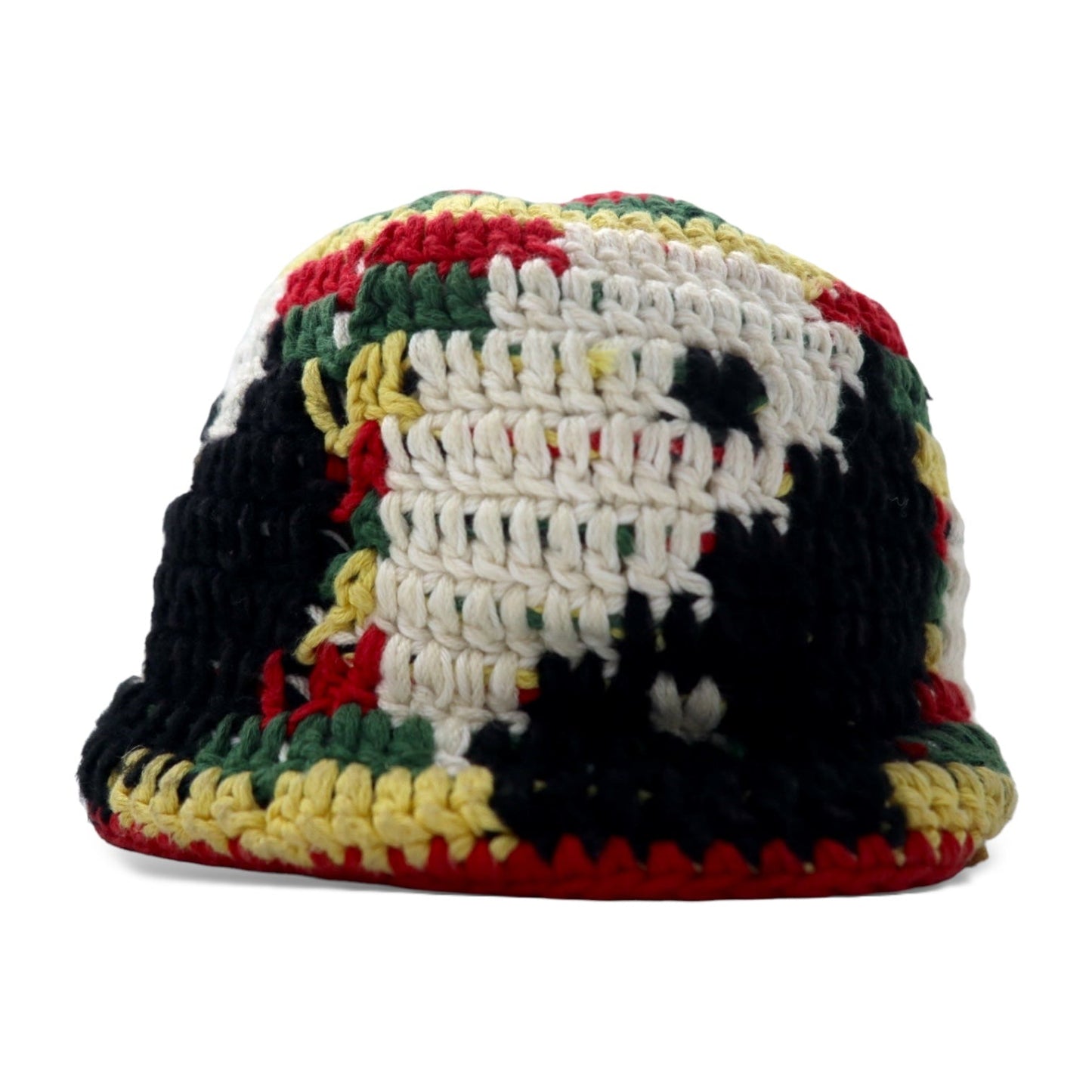 YARN Crochet Knit Hat, Free, Multicolor, Cotton, Yinyang YSNB0001
