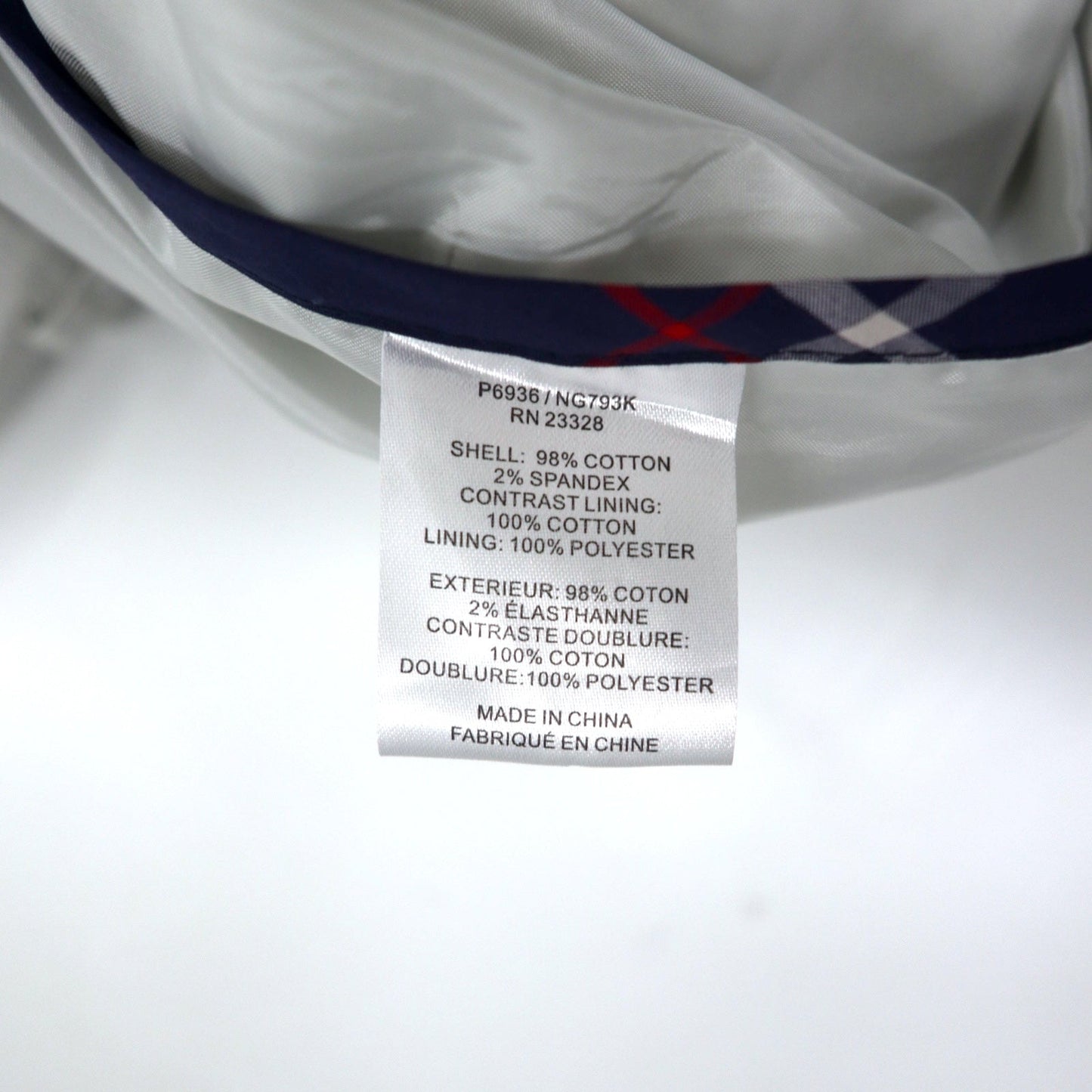 PENDLETON Trench Coat, Size 10, White Cotton, with Belt